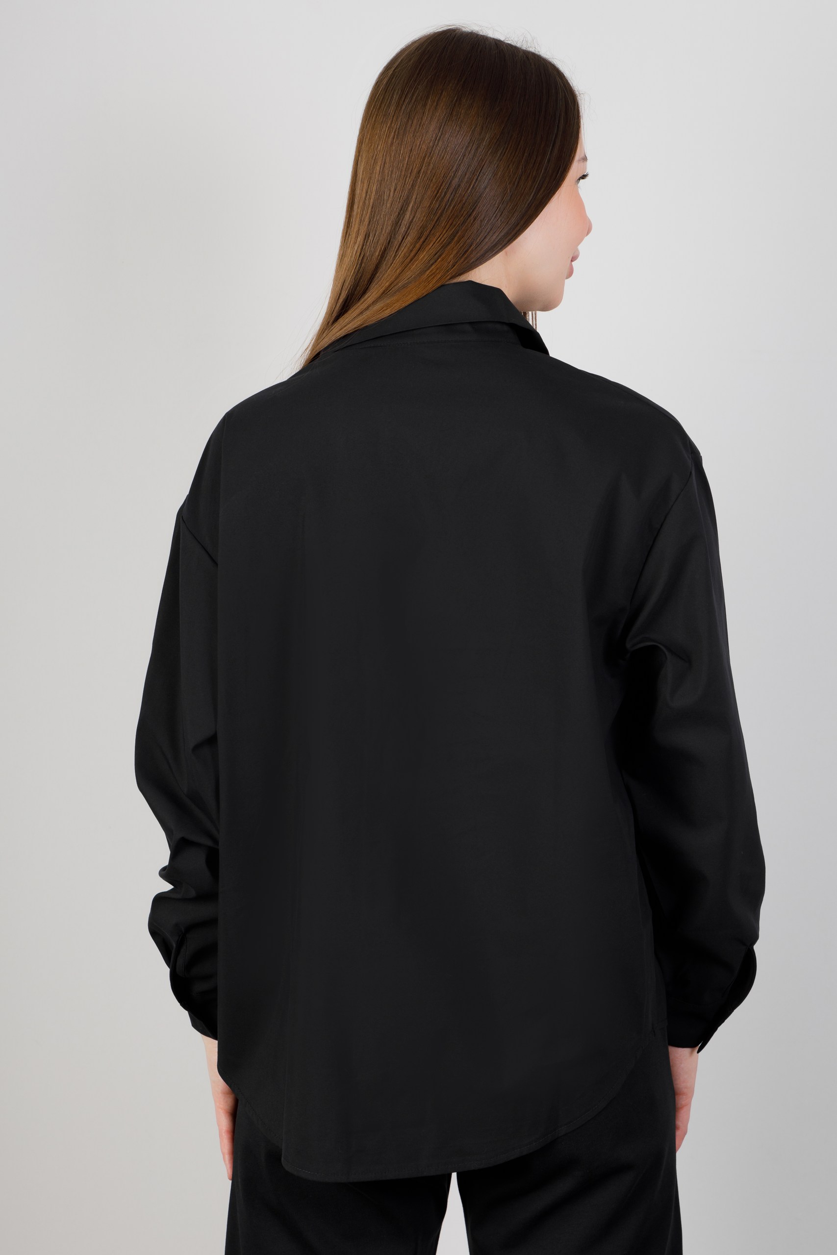 картинка Блузка женская «Августа» (черный) от магазина Одежда+