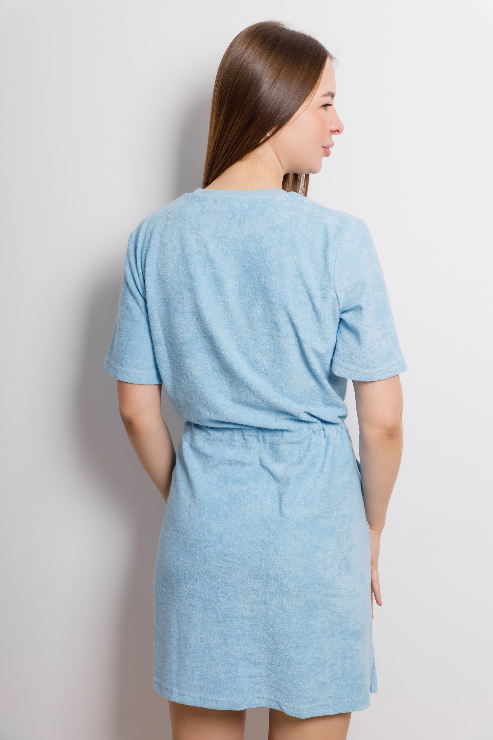 картинка Халат женский «Эвия» (светло-голубой) от магазина Одежда+