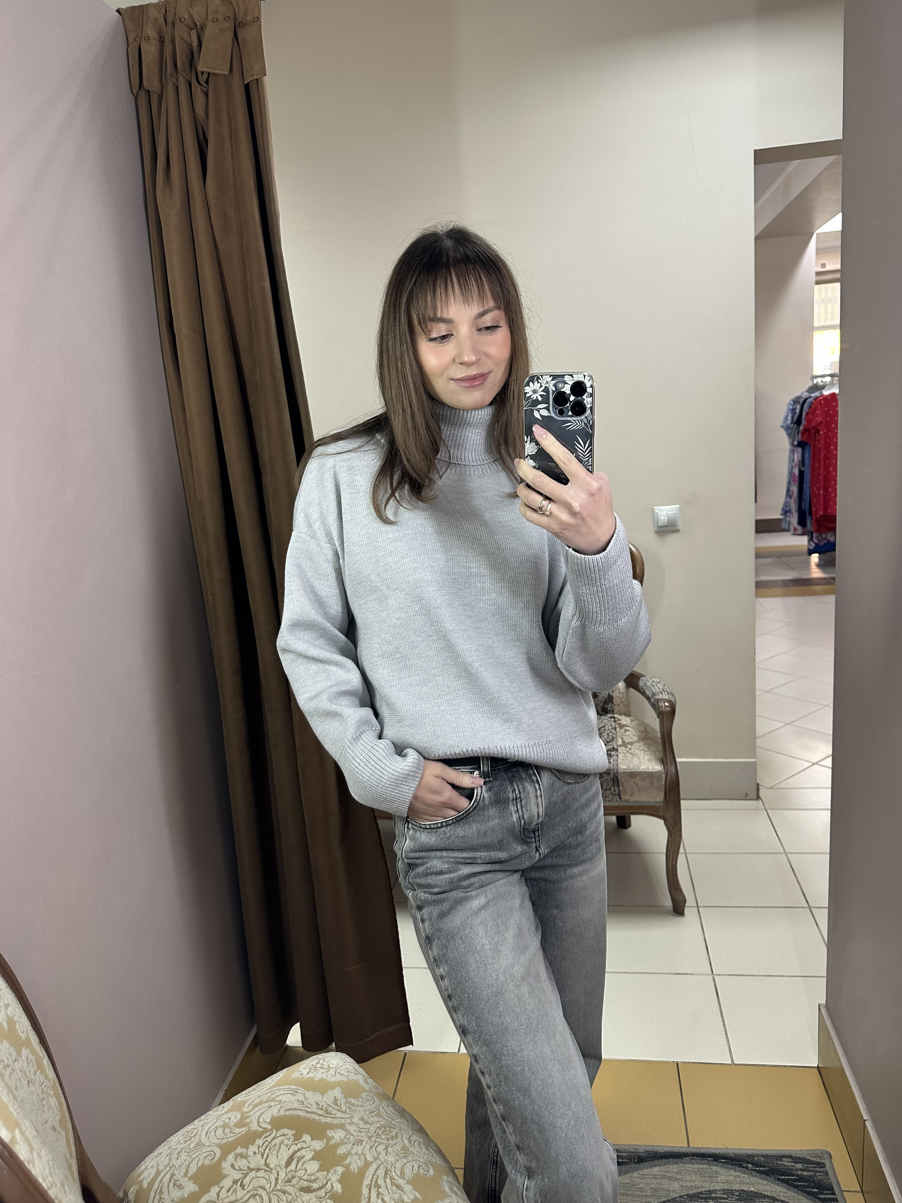 картинка Свитер женский "Джорджия-1" (серебро) от магазина Одежда+