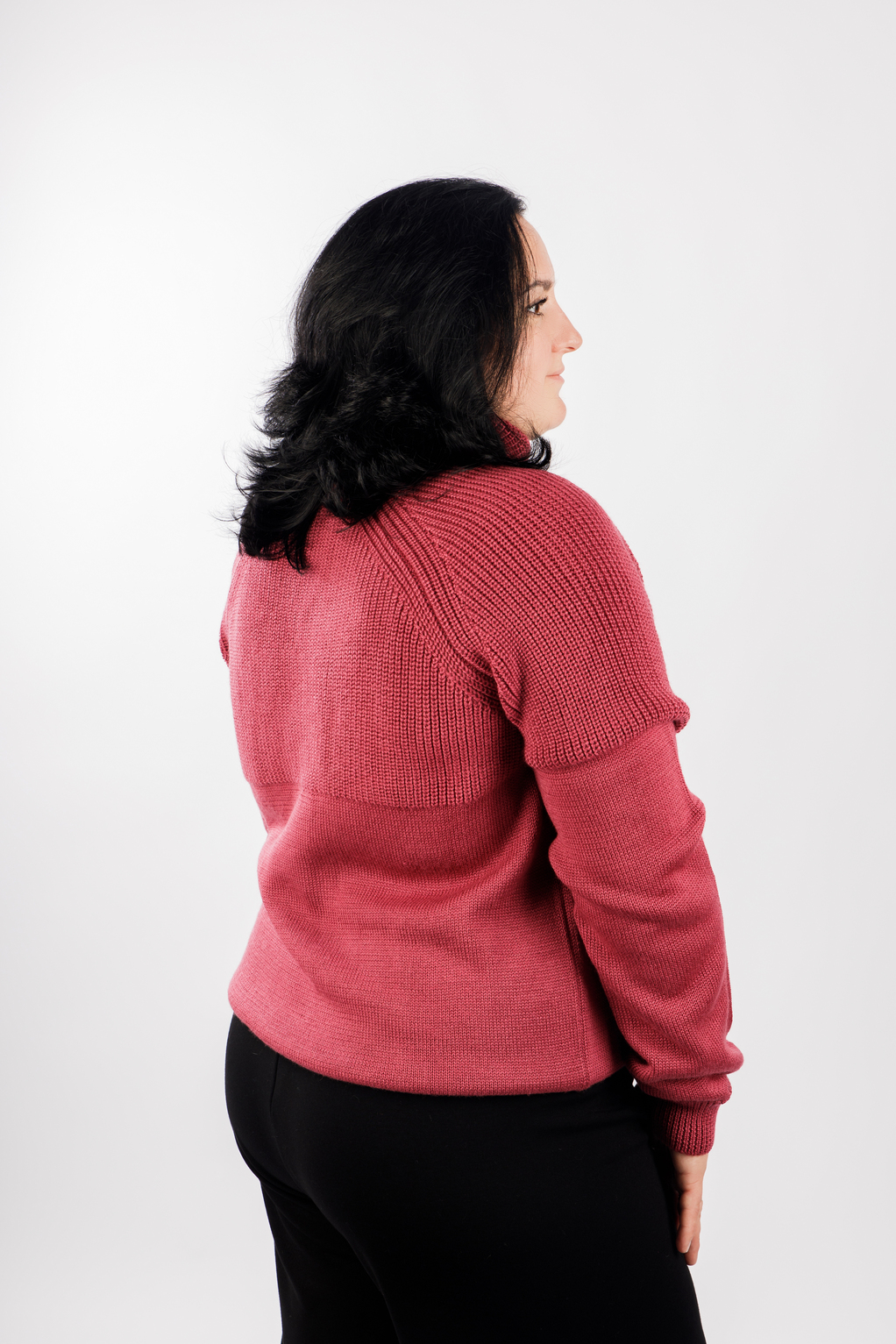 картинка Свитер женский «Альбина» (брусника) от магазина Одежда+