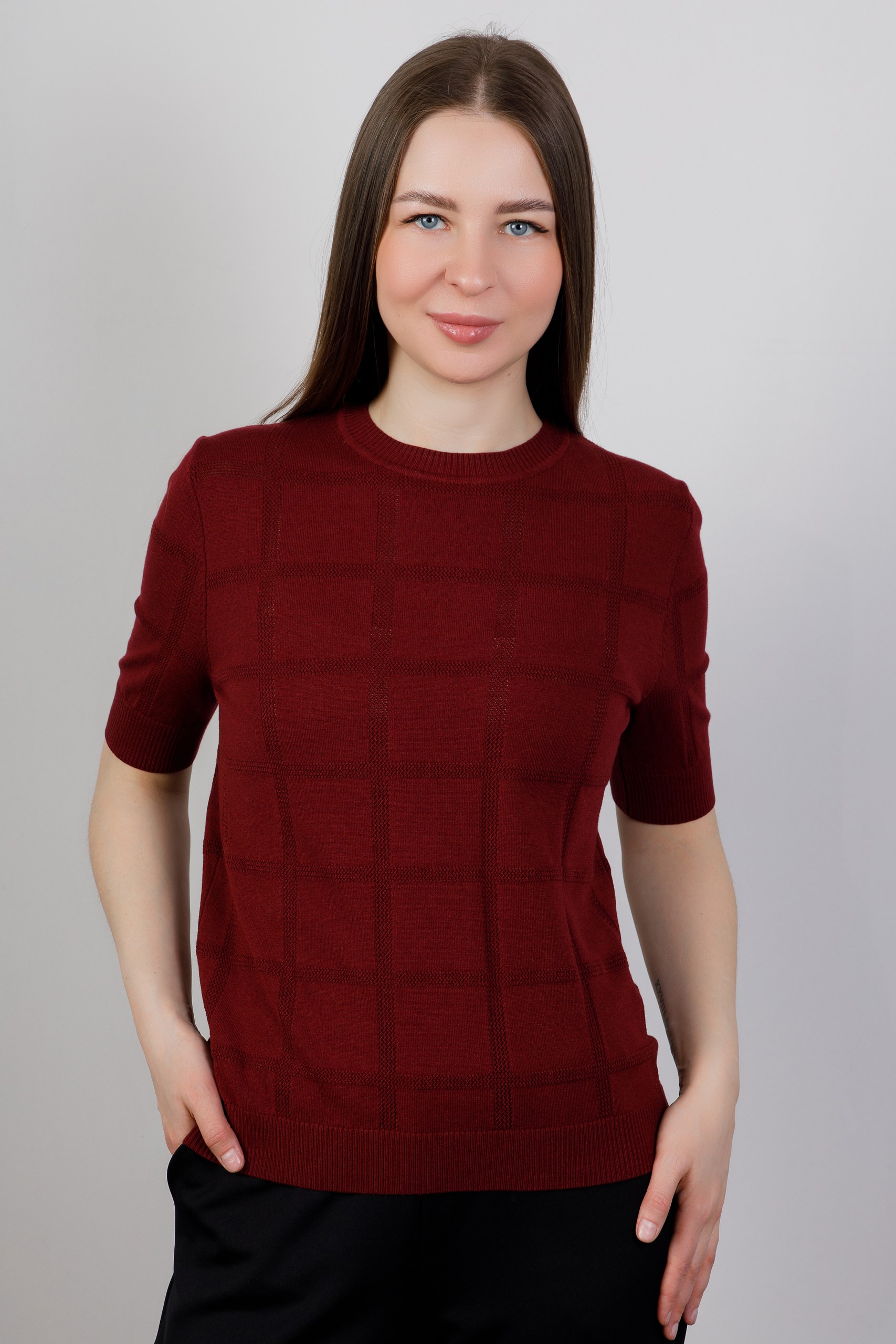 картинка Джемпер женский «Милана» (бордовый) от магазина Одежда+