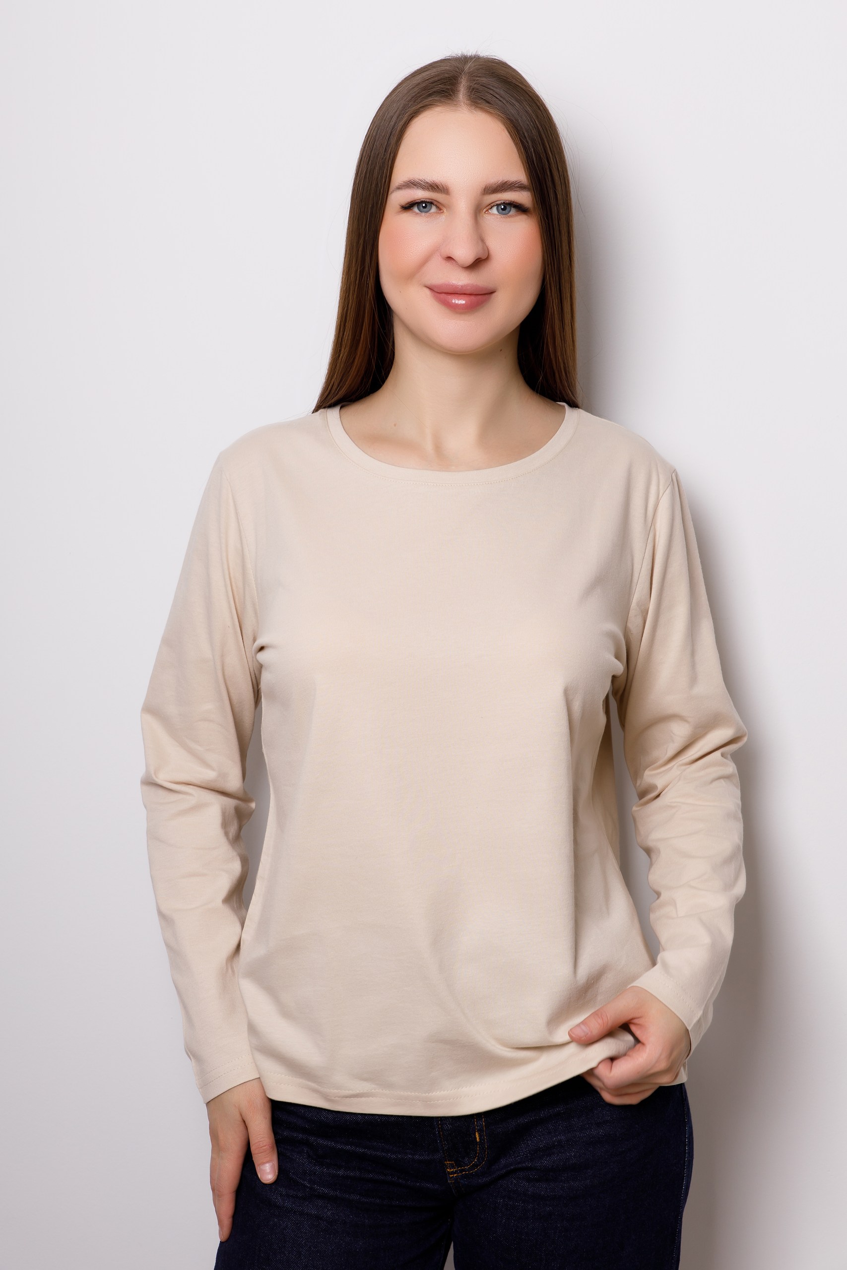 картинка Джемпер женский «Лиза» (светло-бежевый) от магазина Одежда+