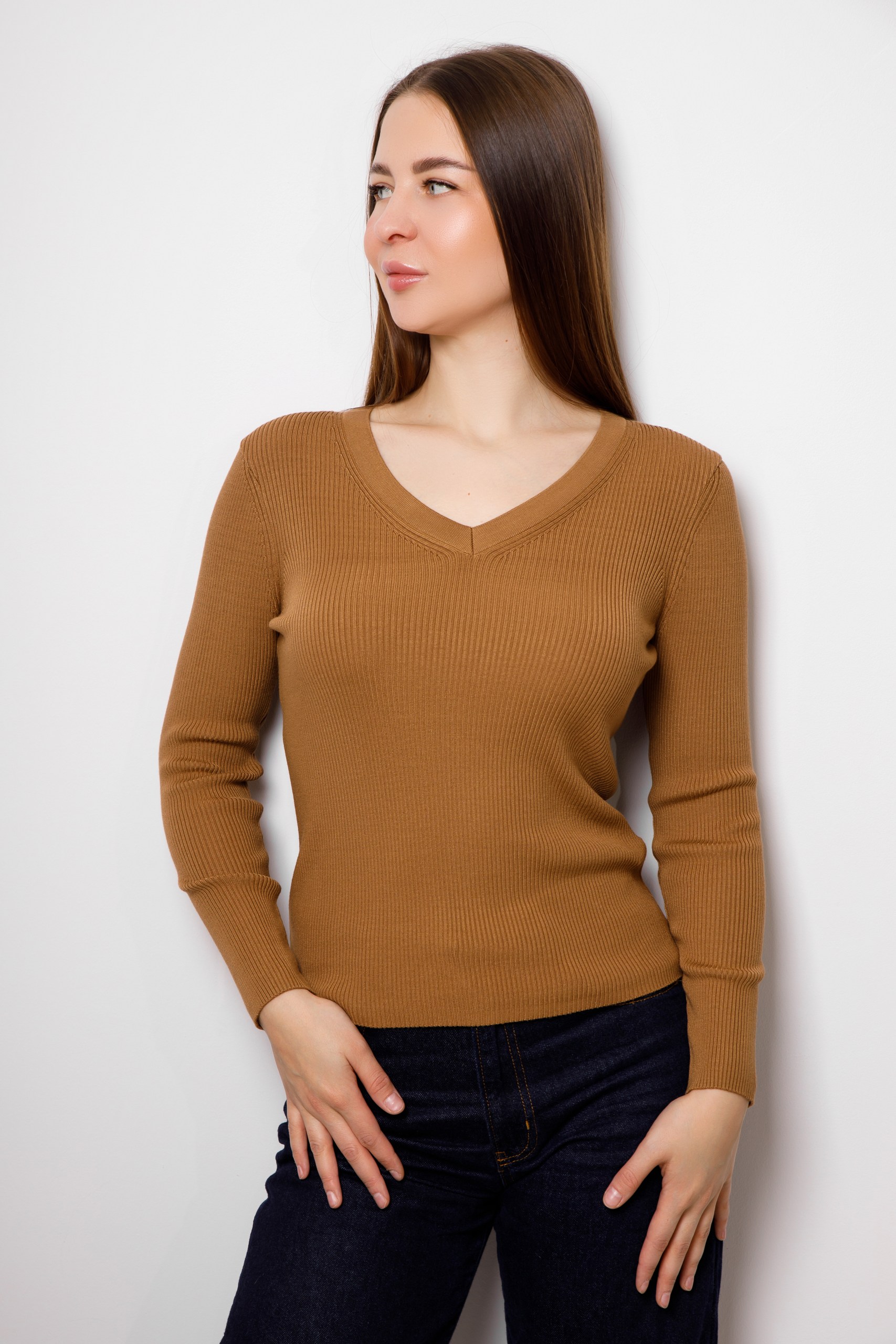 картинка Джемпер женский «Беата» (кэмэл) от магазина Одежда+