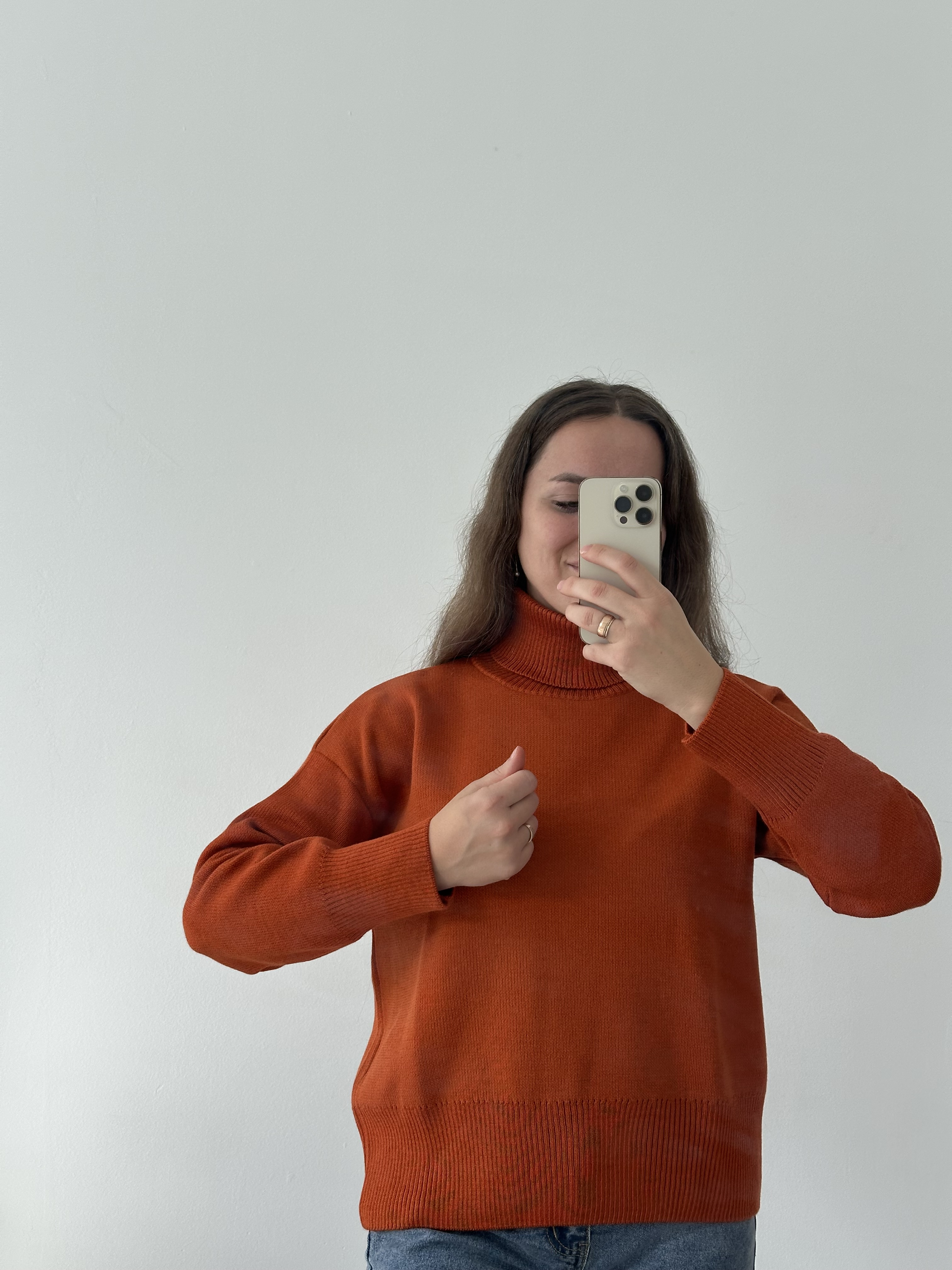 картинка Свитер женский "Джорджия" (рыжий) от магазина Одежда+