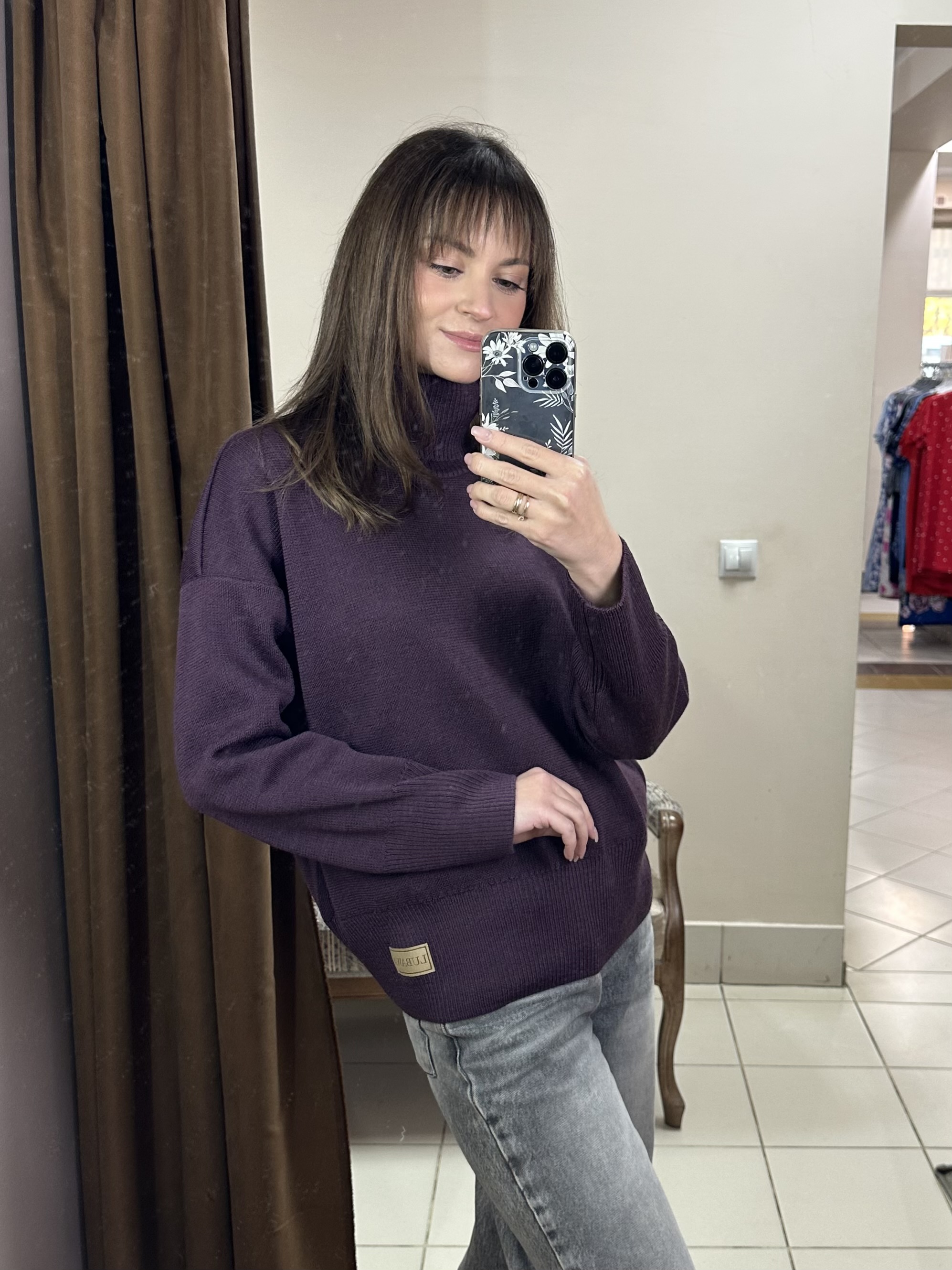 картинка Свитер женский "Джорджия-1" (итальянская слива) от магазина Одежда+