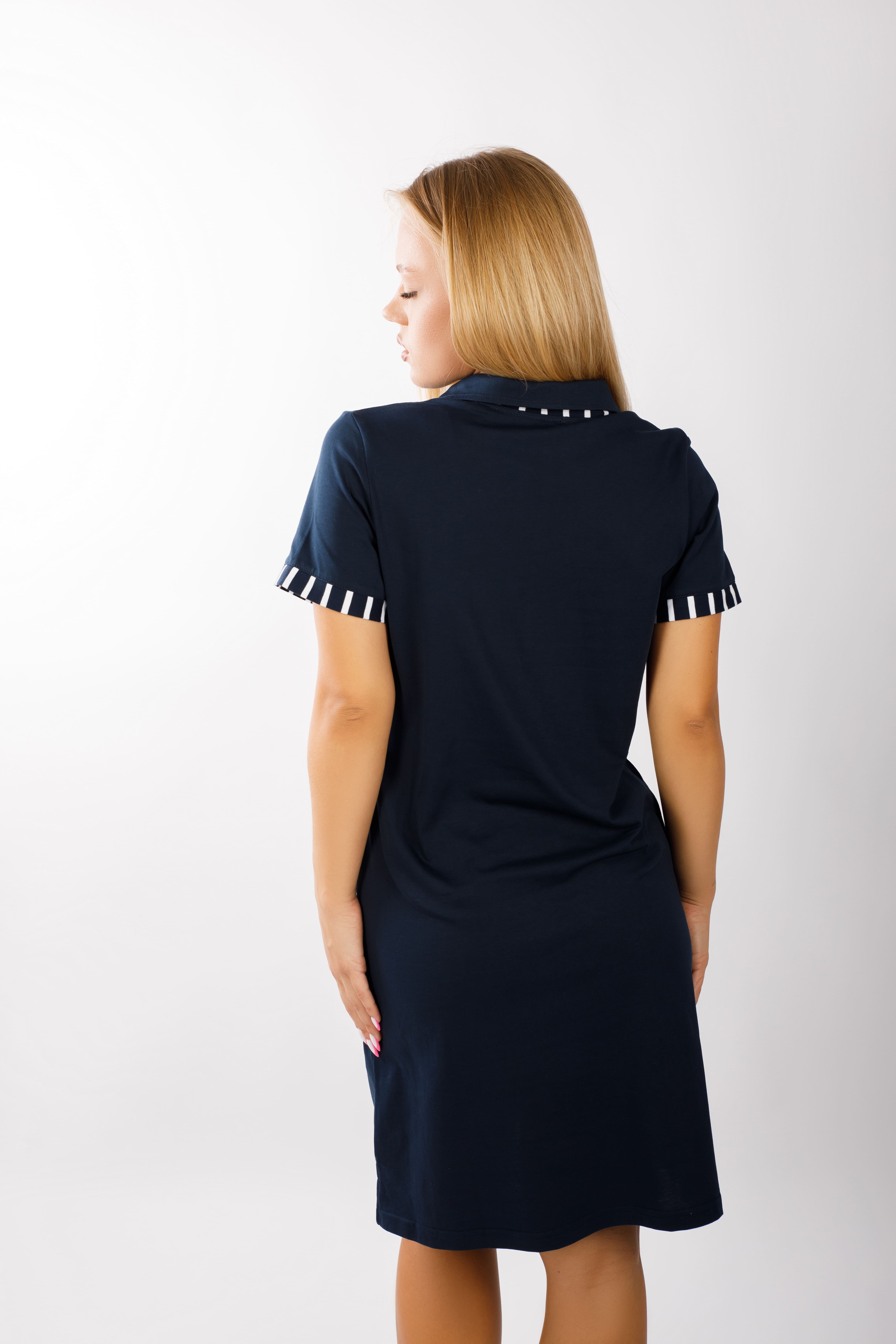 картинка Платье «Аланья» (синий)   от магазина Одежда+