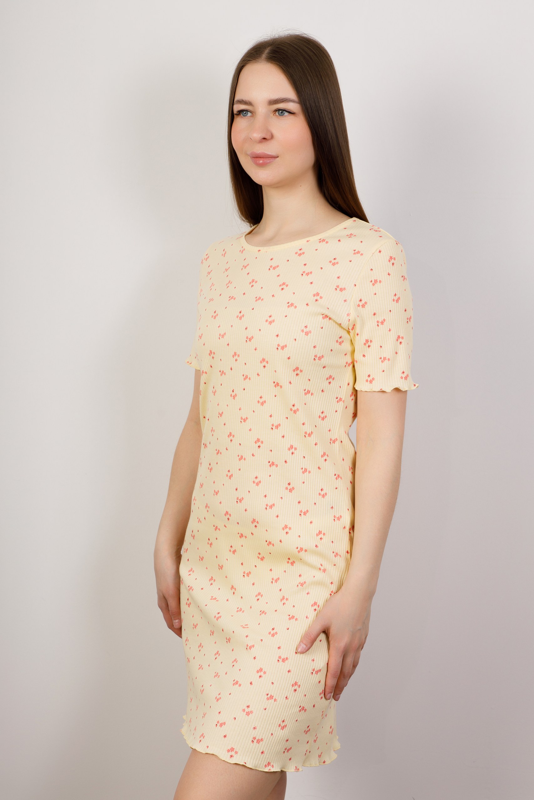 картинка Сорочка «Жасмин-цвет» (цветочки на желтом фоне)   от магазина Одежда+