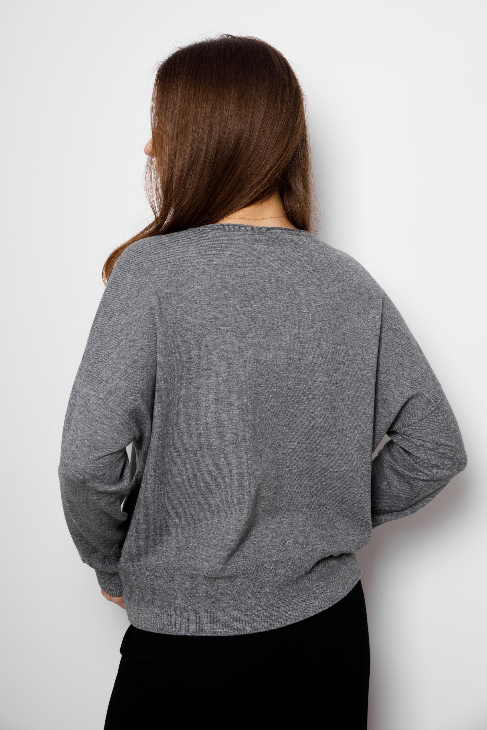 картинка Джемпер женский "Афродита" (серый меланж) от магазина Одежда+