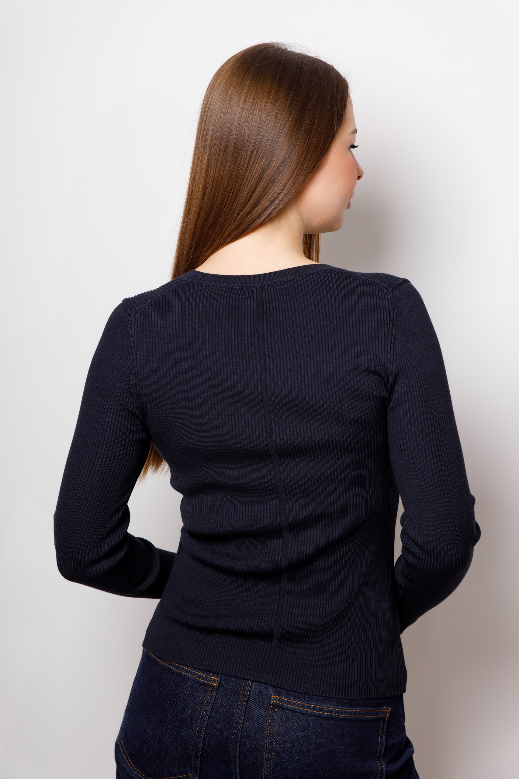 картинка Джемпер женский «Беата» (темно-синий) от магазина Одежда+