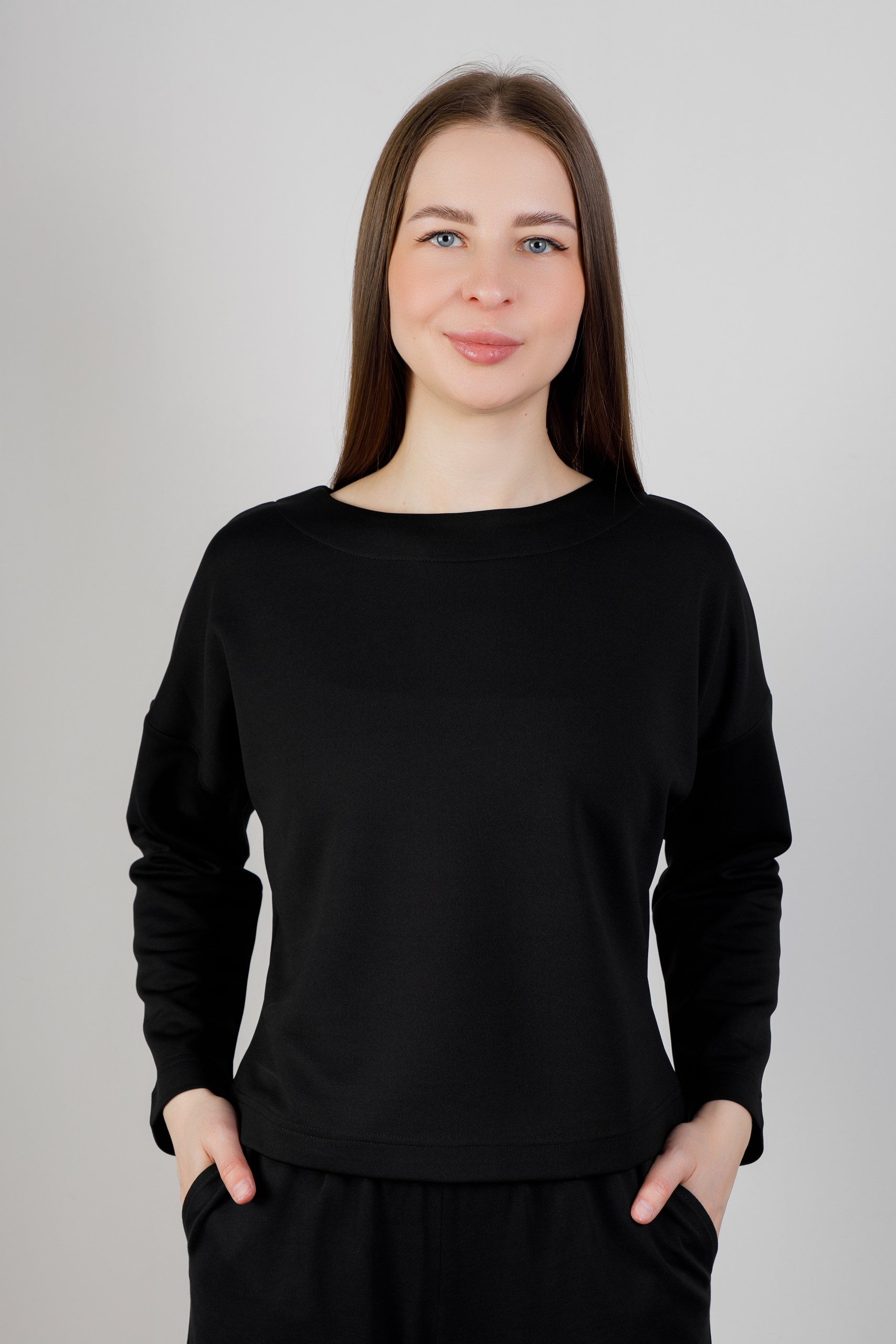 картинка Джемпер женский «Вивиан» (черный)      от магазина Одежда+