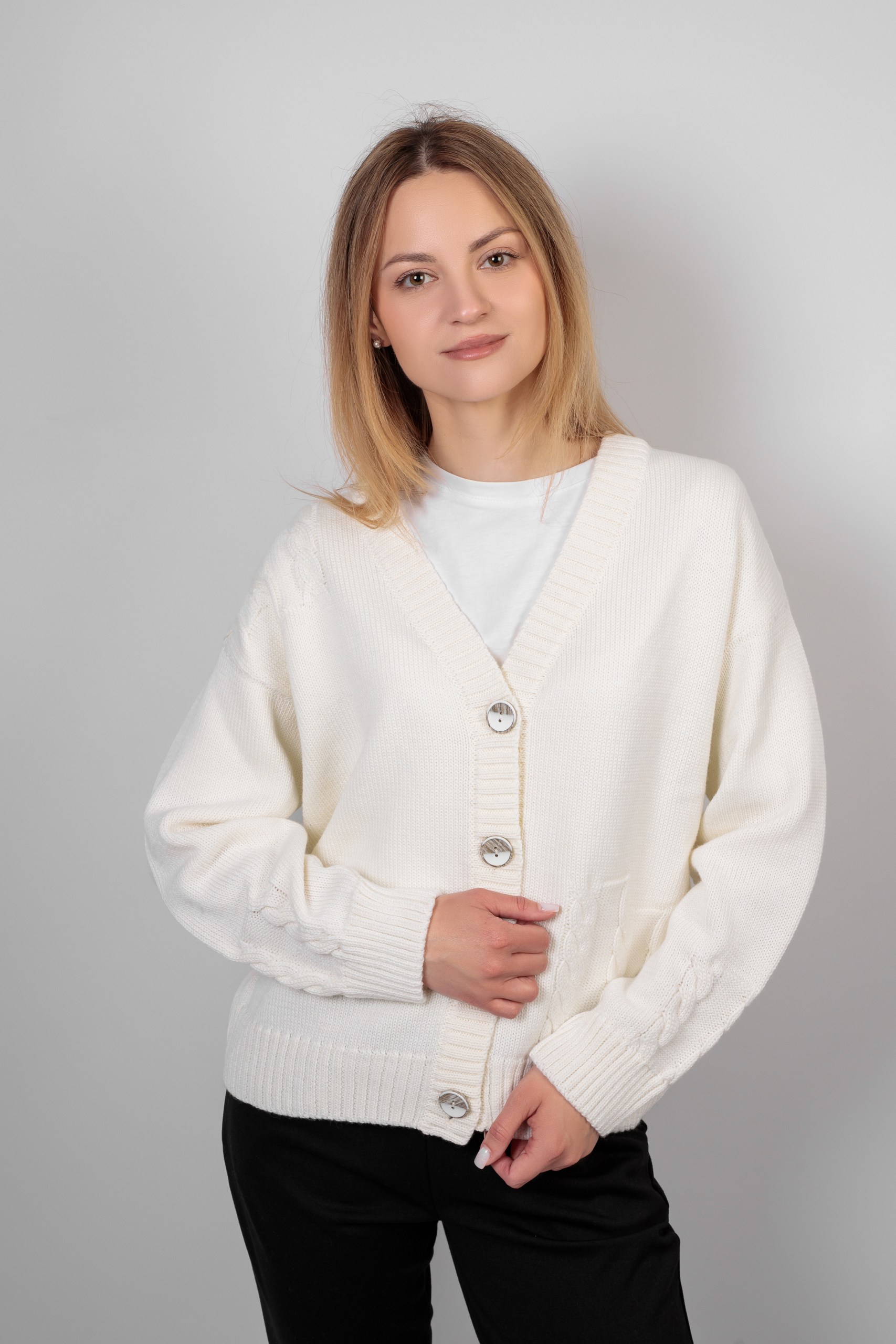 картинка Жакет женский «Ольга» (снежинка) от магазина Одежда+