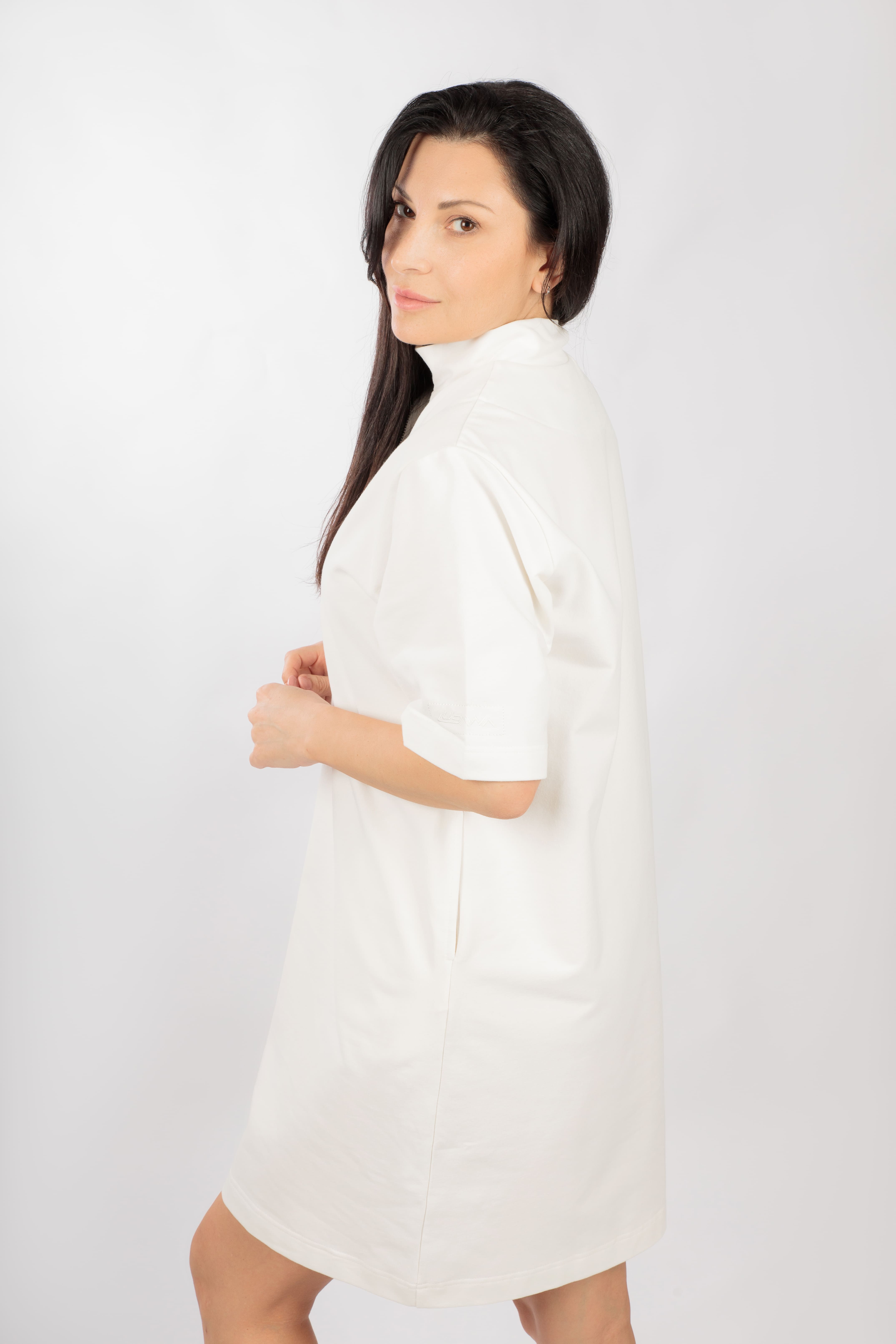 картинка Платье «Нелли» (молочный)   от магазина Одежда+