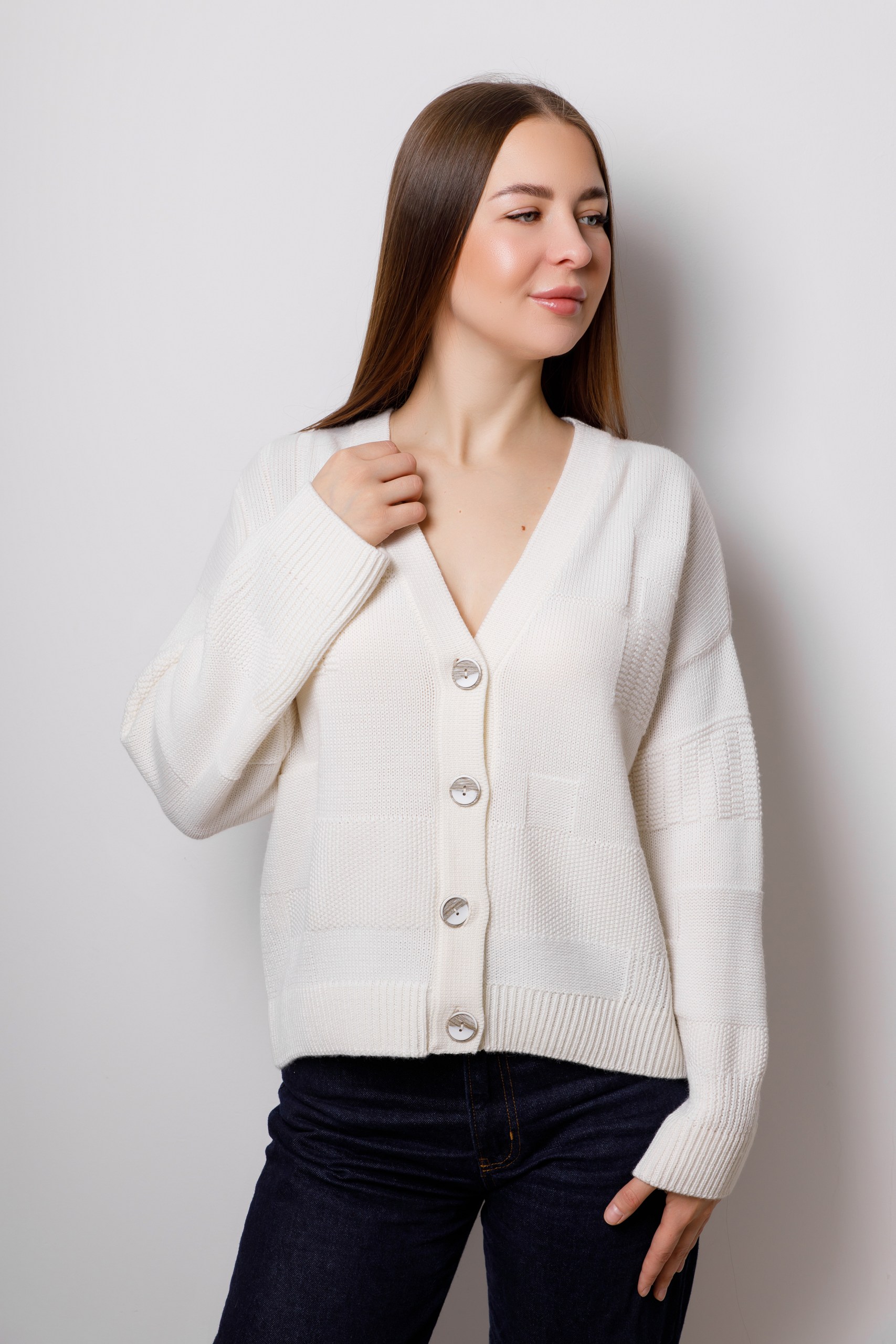 картинка Жакет женский «Итальянка» (снежинка) от магазина Одежда+