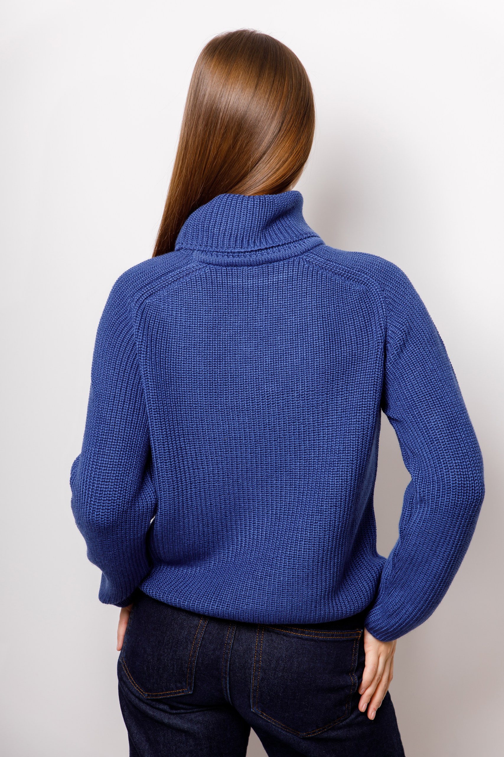 картинка Свитер женский «Сатин» (сумеречный синий) от магазина Одежда+