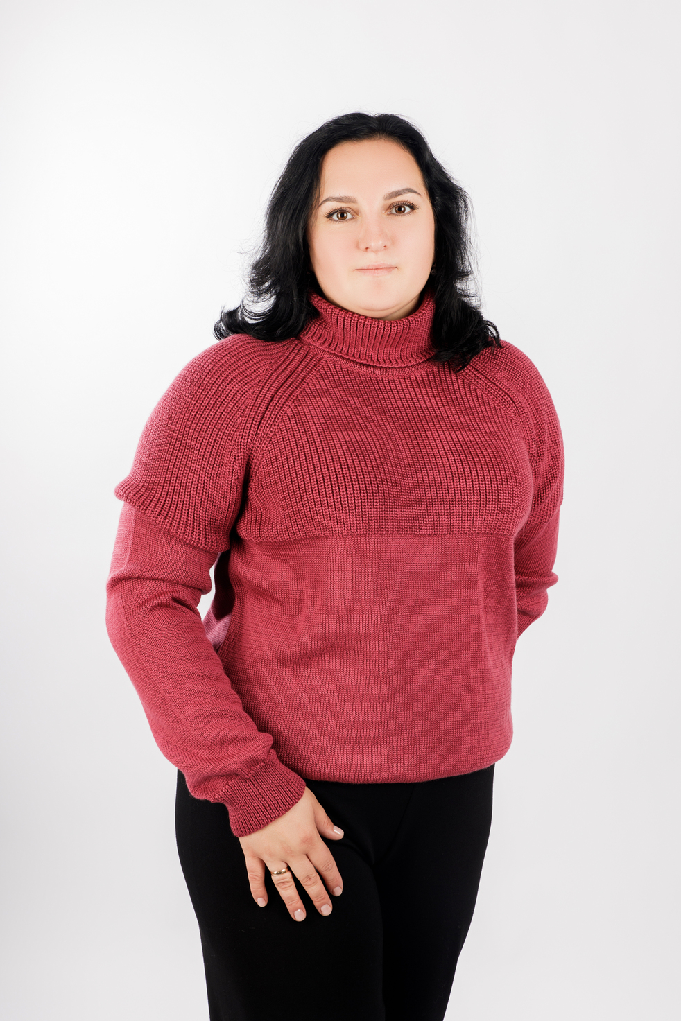 картинка Свитер женский «Альбина» (брусника) от магазина Одежда+