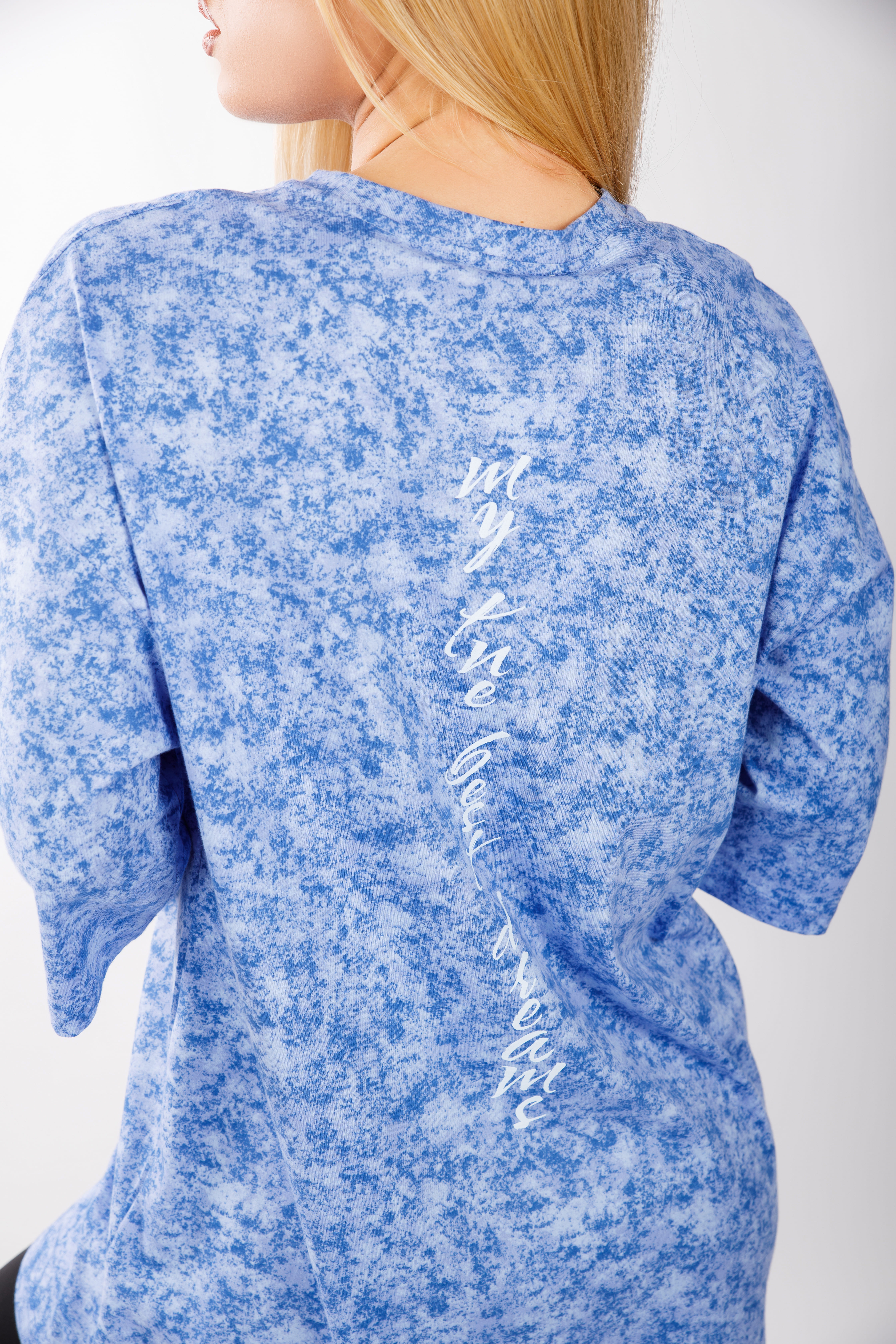 картинка Джемпер женский «Тиона-цвет» (голубой мрамор) от магазина Одежда+