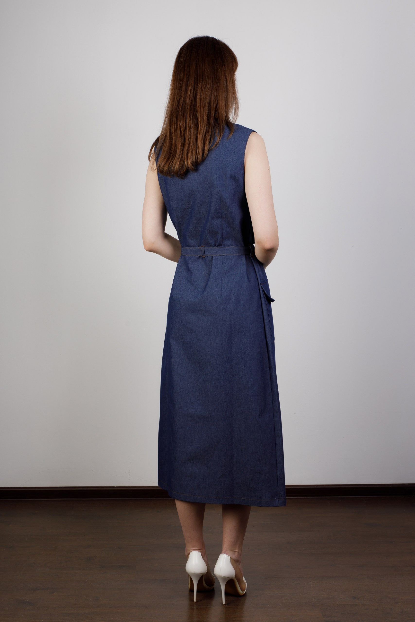 картинка Платье «Riot-джинс» (темно-синий)   от магазина Одежда+