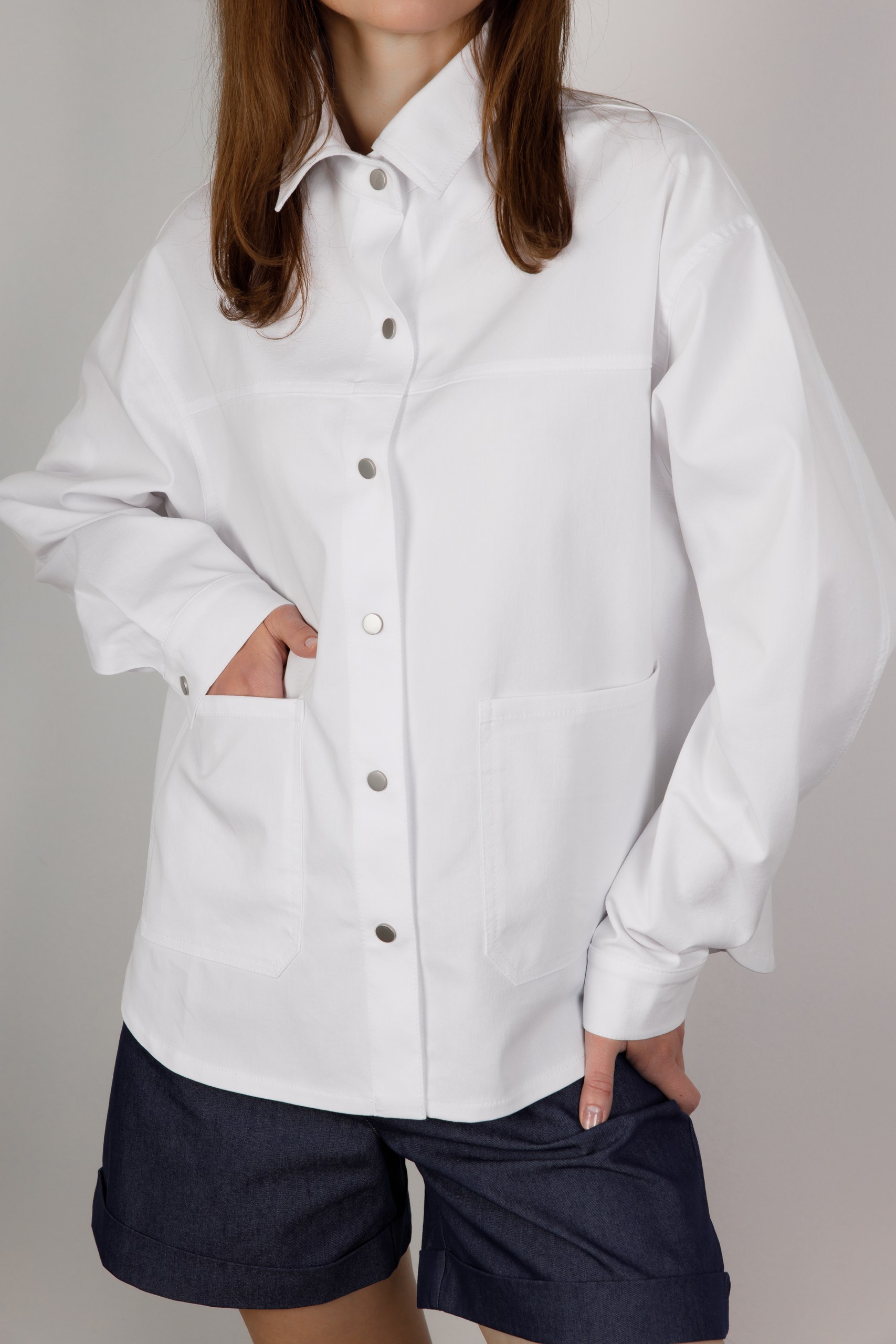 картинка Жакет женский "RIOT-джинс" (белый) от магазина Одежда+