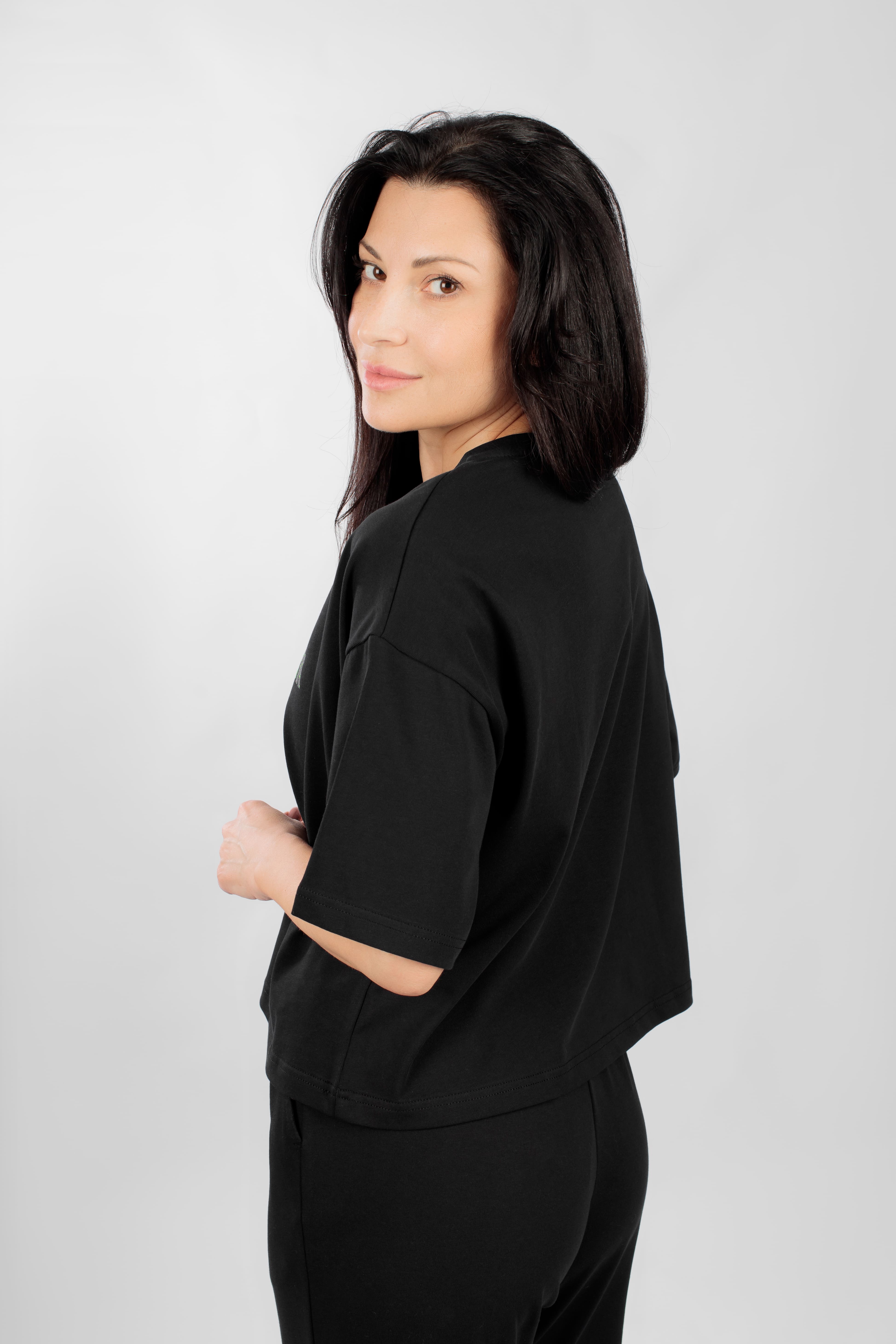 картинка Джемпер женский "Инима" (черный) от магазина Одежда+