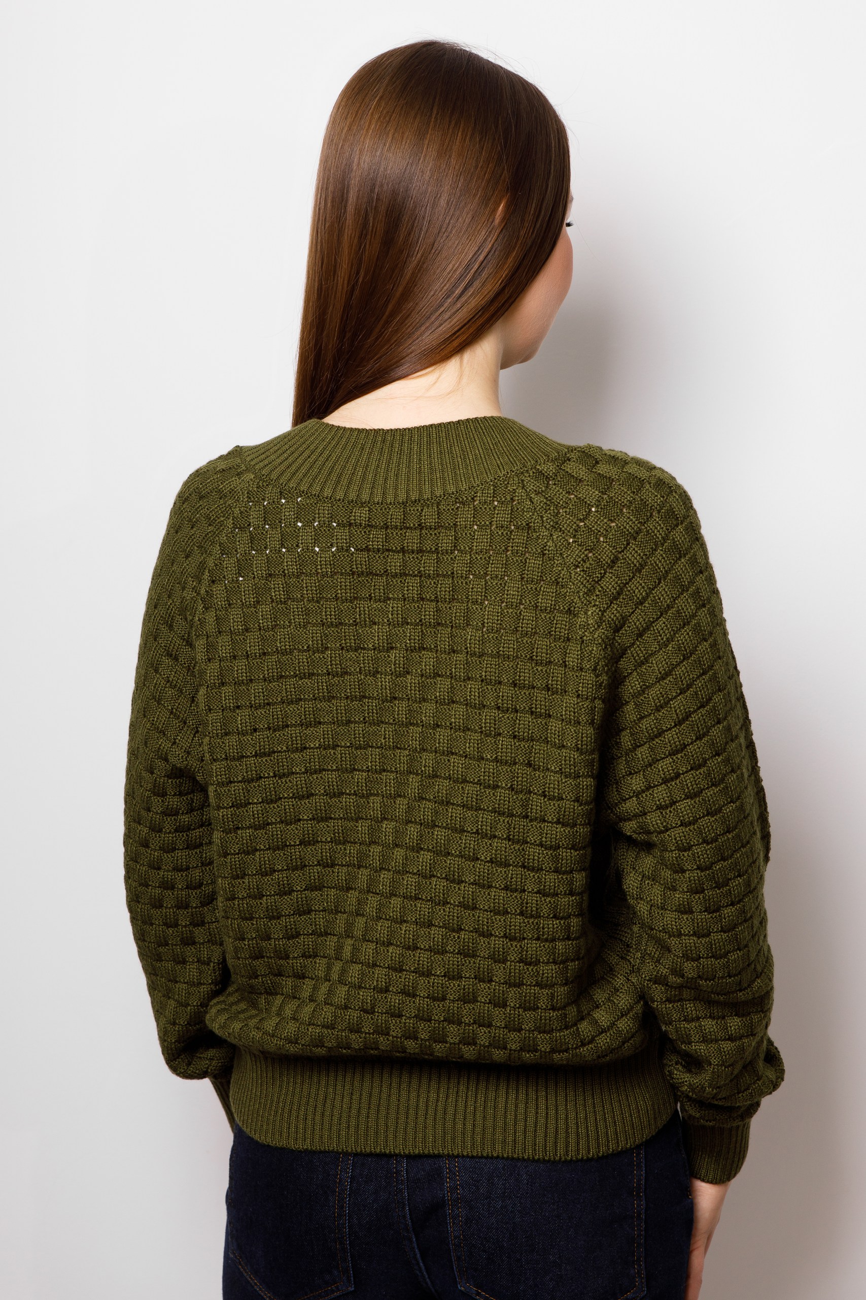 картинка Джемпер женский "Азалия" (оливковый) от магазина Одежда+