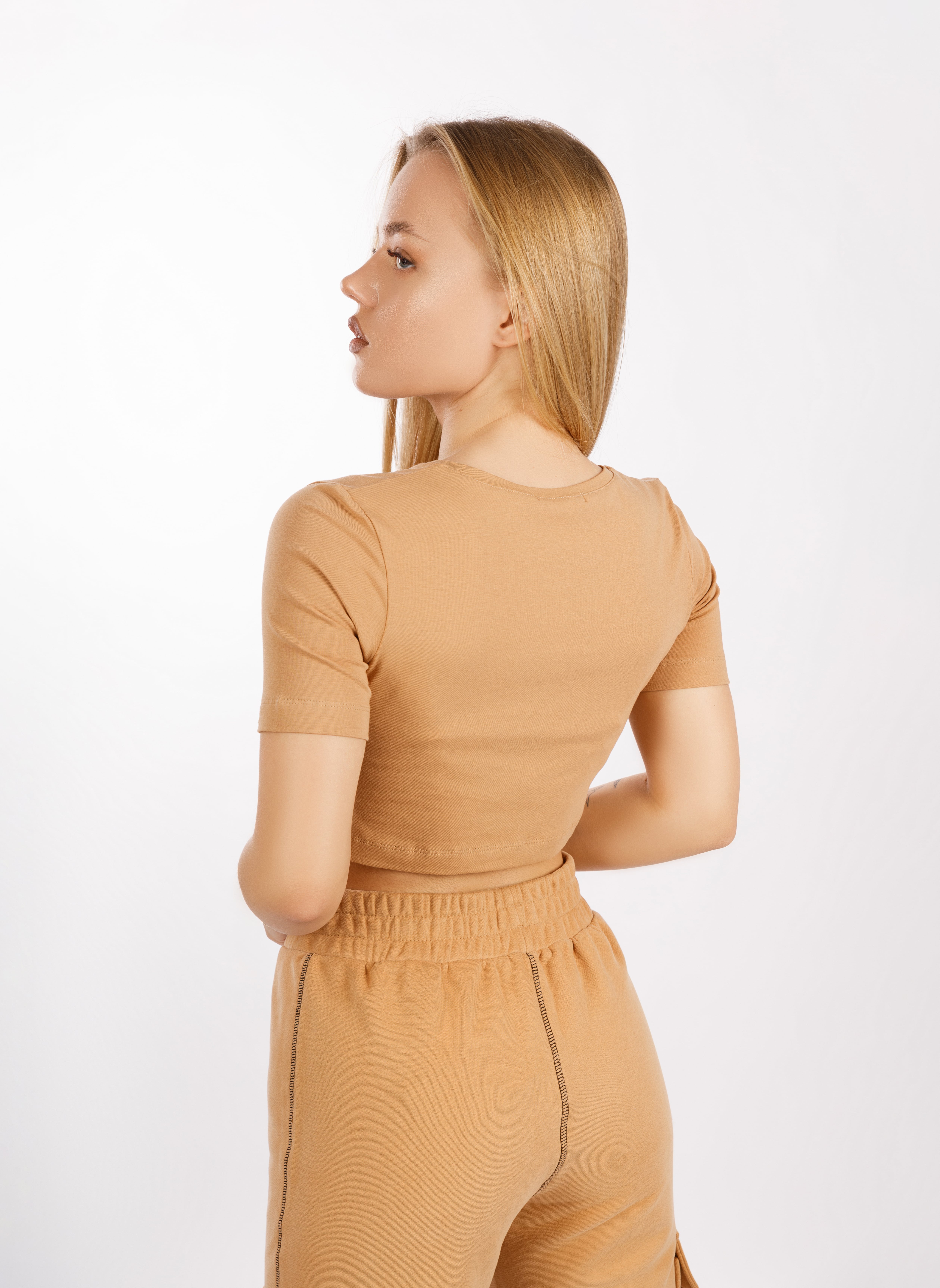 картинка Джемпер укороченный «RIOT» (рыжий) от магазина Одежда+