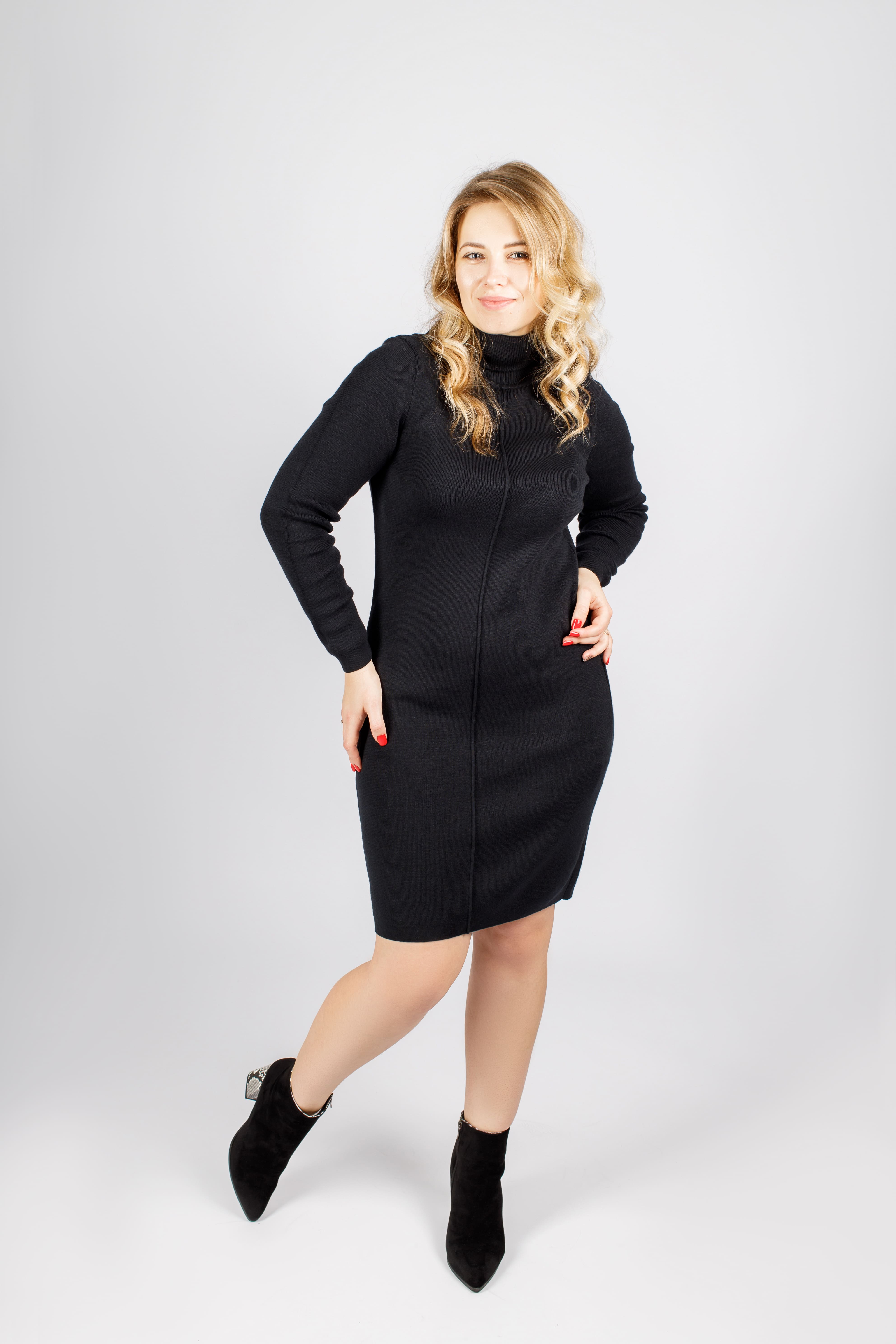 картинка Платье «Инна» (черный)   от магазина Одежда+