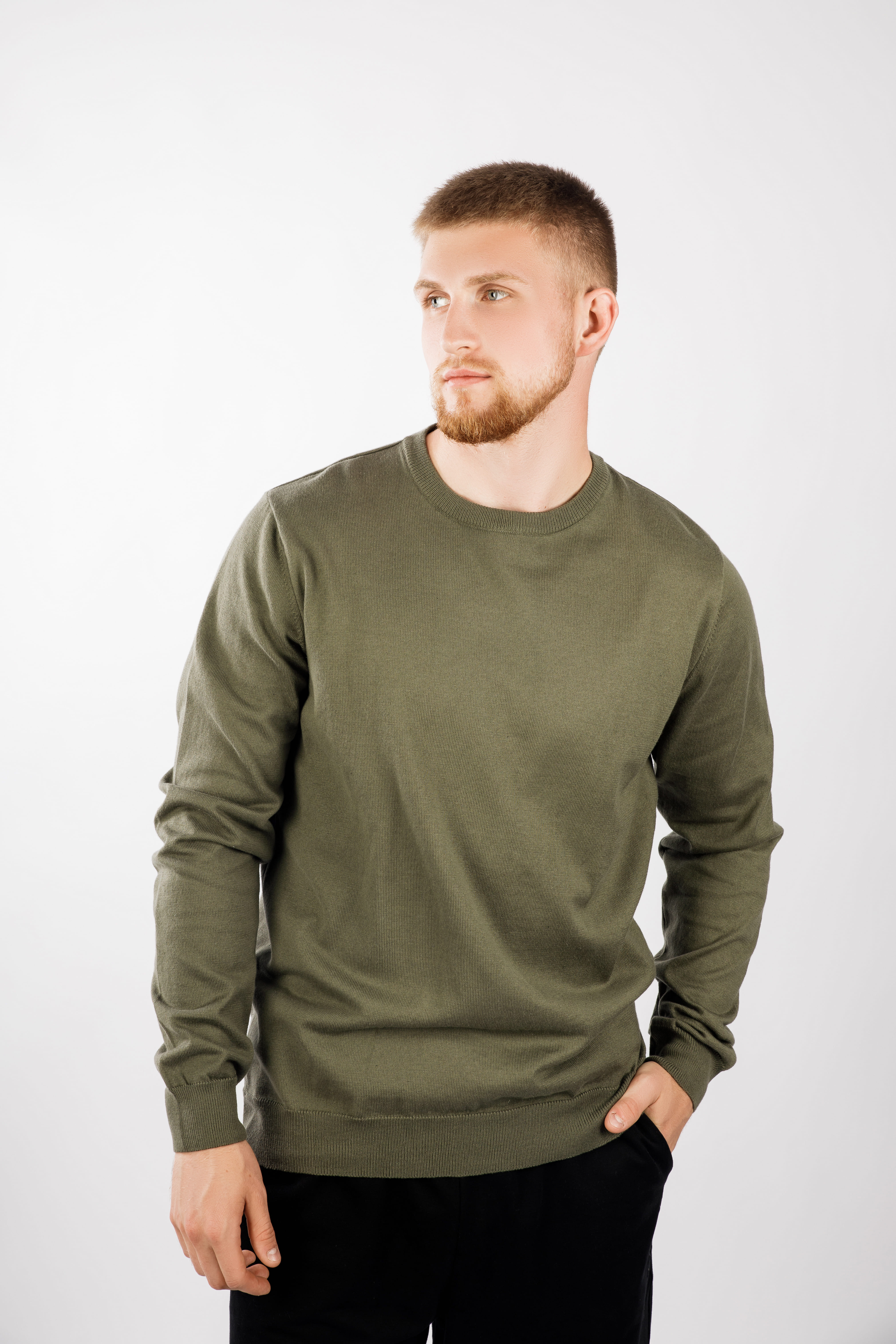 картинка Джемпер мужской «Влад-1» (хаки) от магазина Одежда+