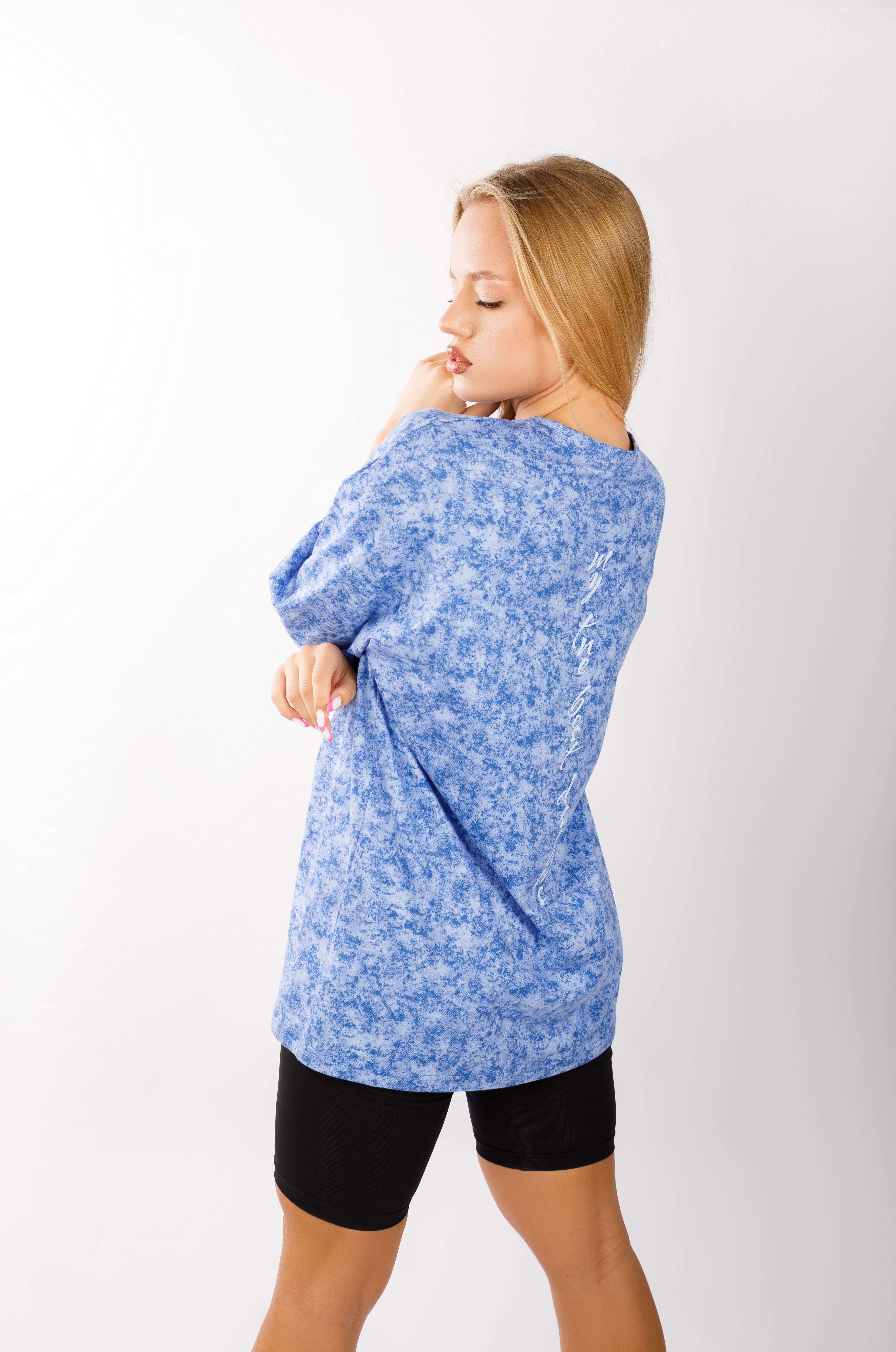 картинка Джемпер женский «Тиона-цвет» (голубой мрамор) от магазина Одежда+