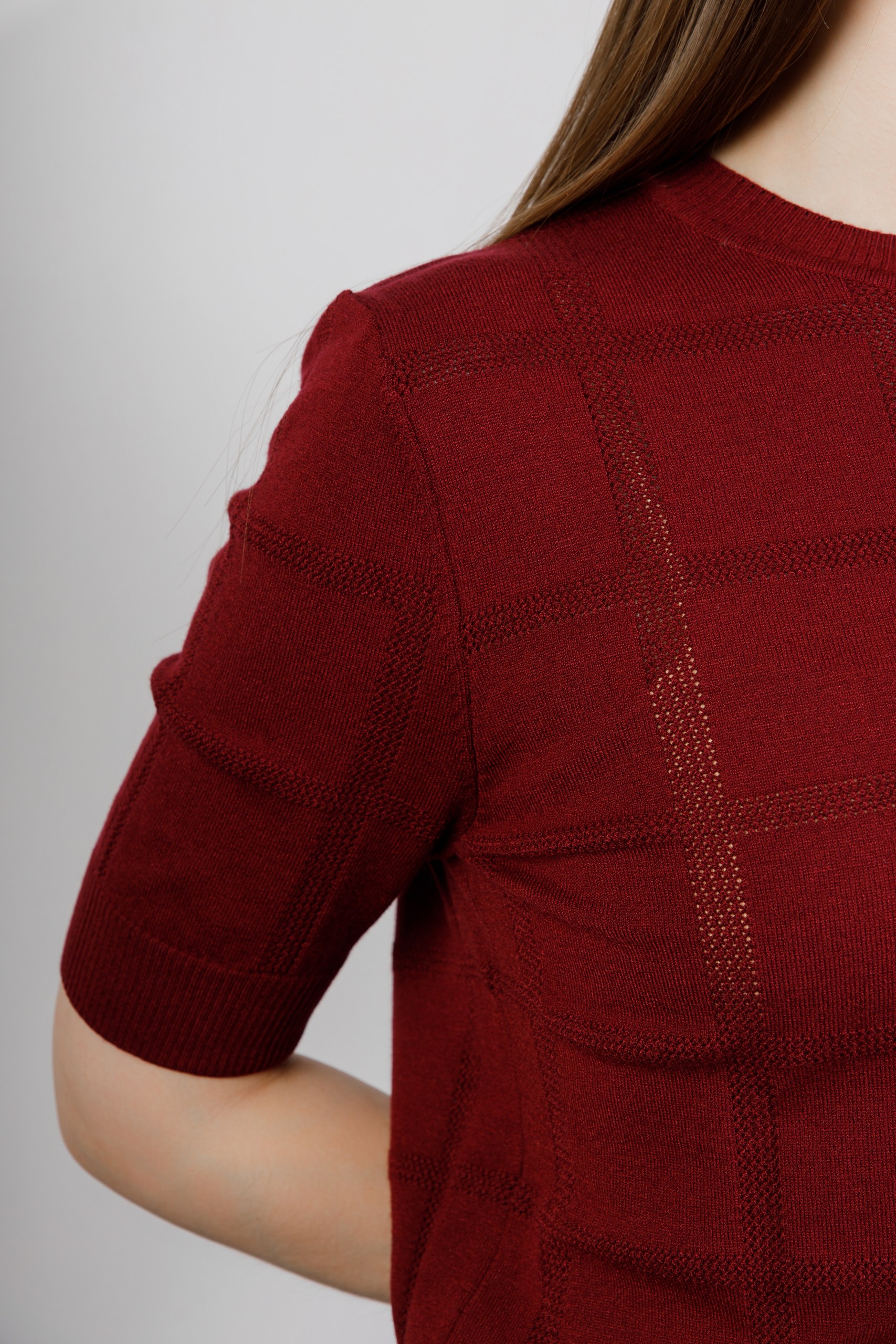 картинка Джемпер женский «Милана» (бордовый) от магазина Одежда+