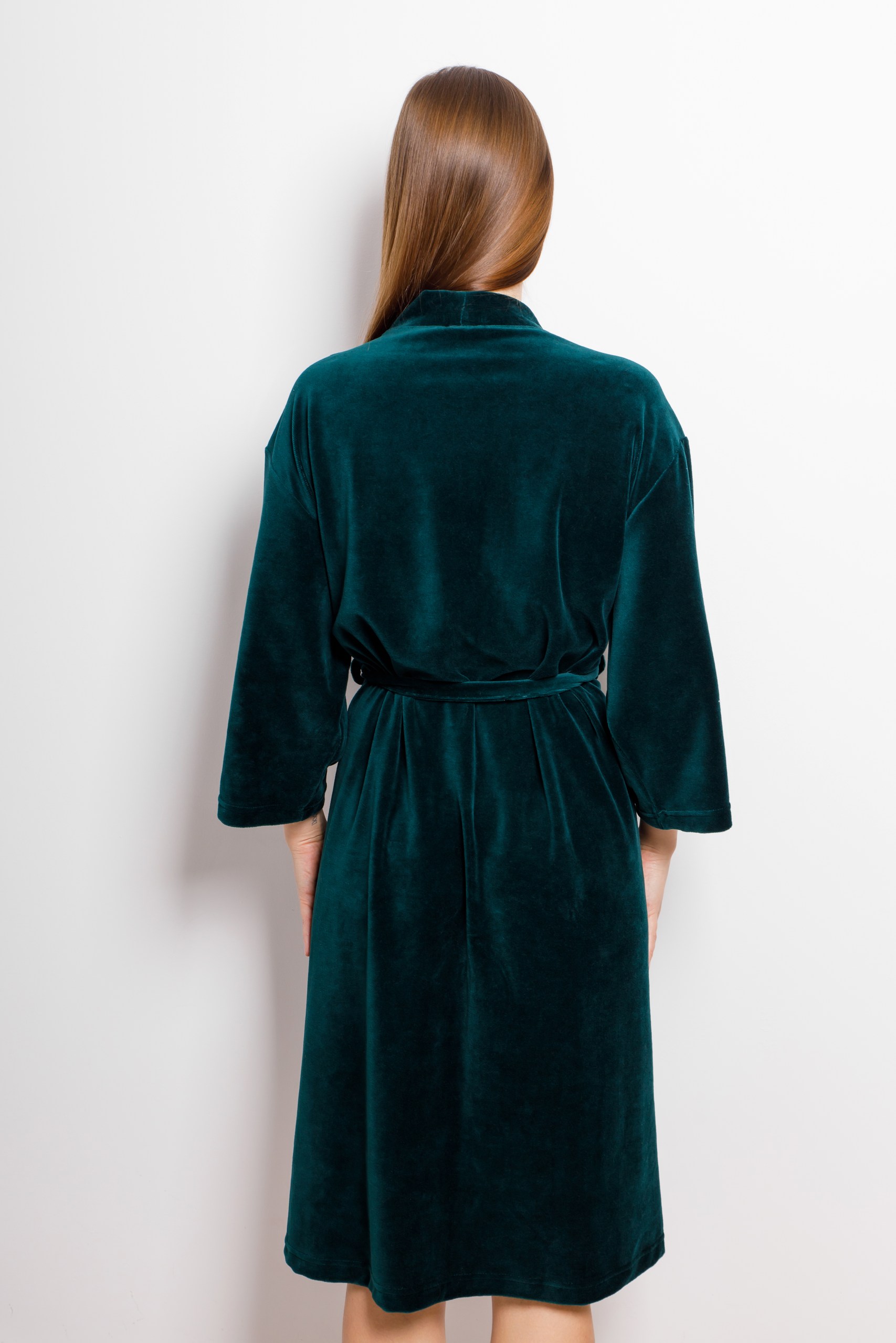 картинка Халат женский «Лилия-М» (изумрудный) от магазина Одежда+