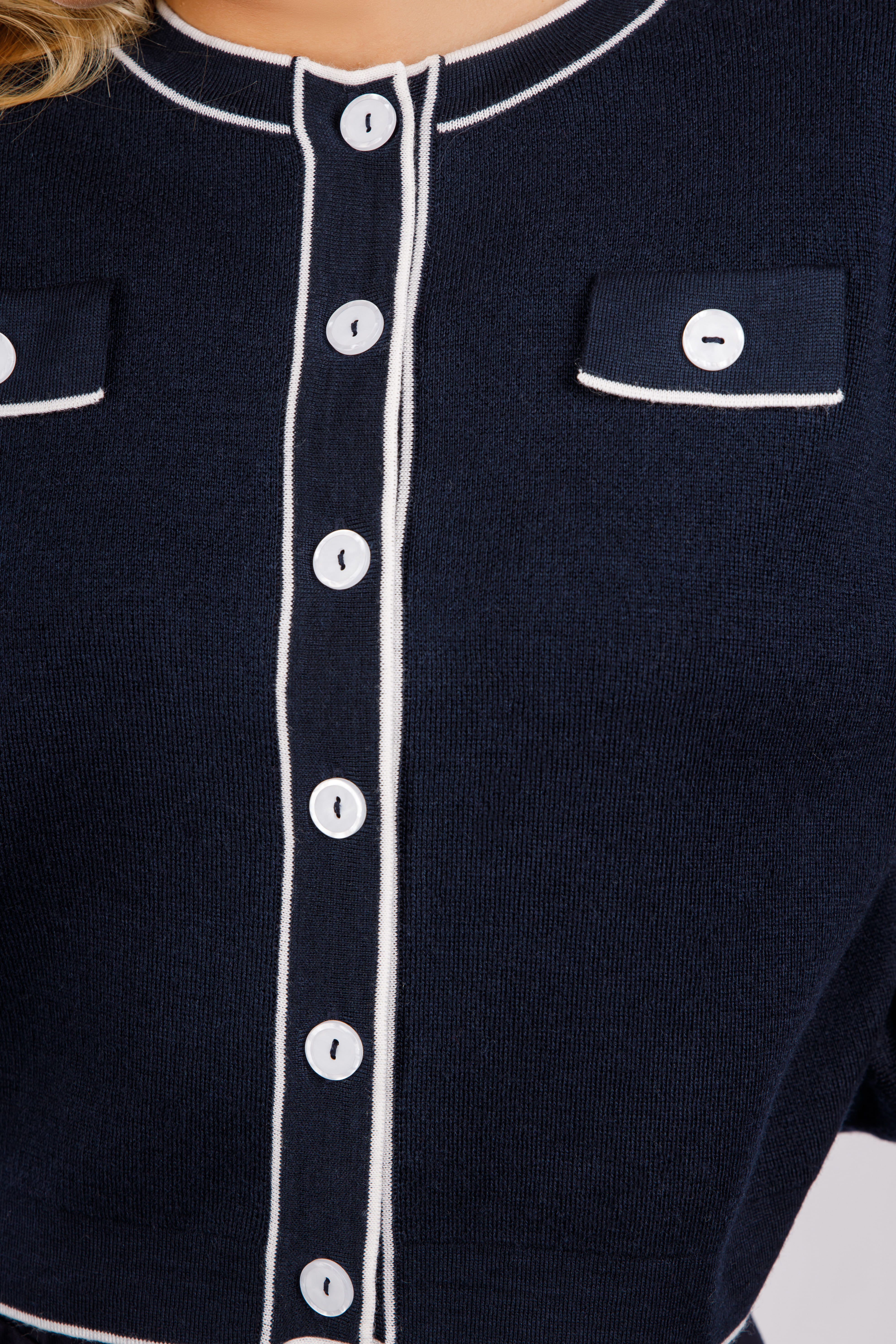 картинка Жакет женский «Шанель» (темно-синий) от магазина Одежда+