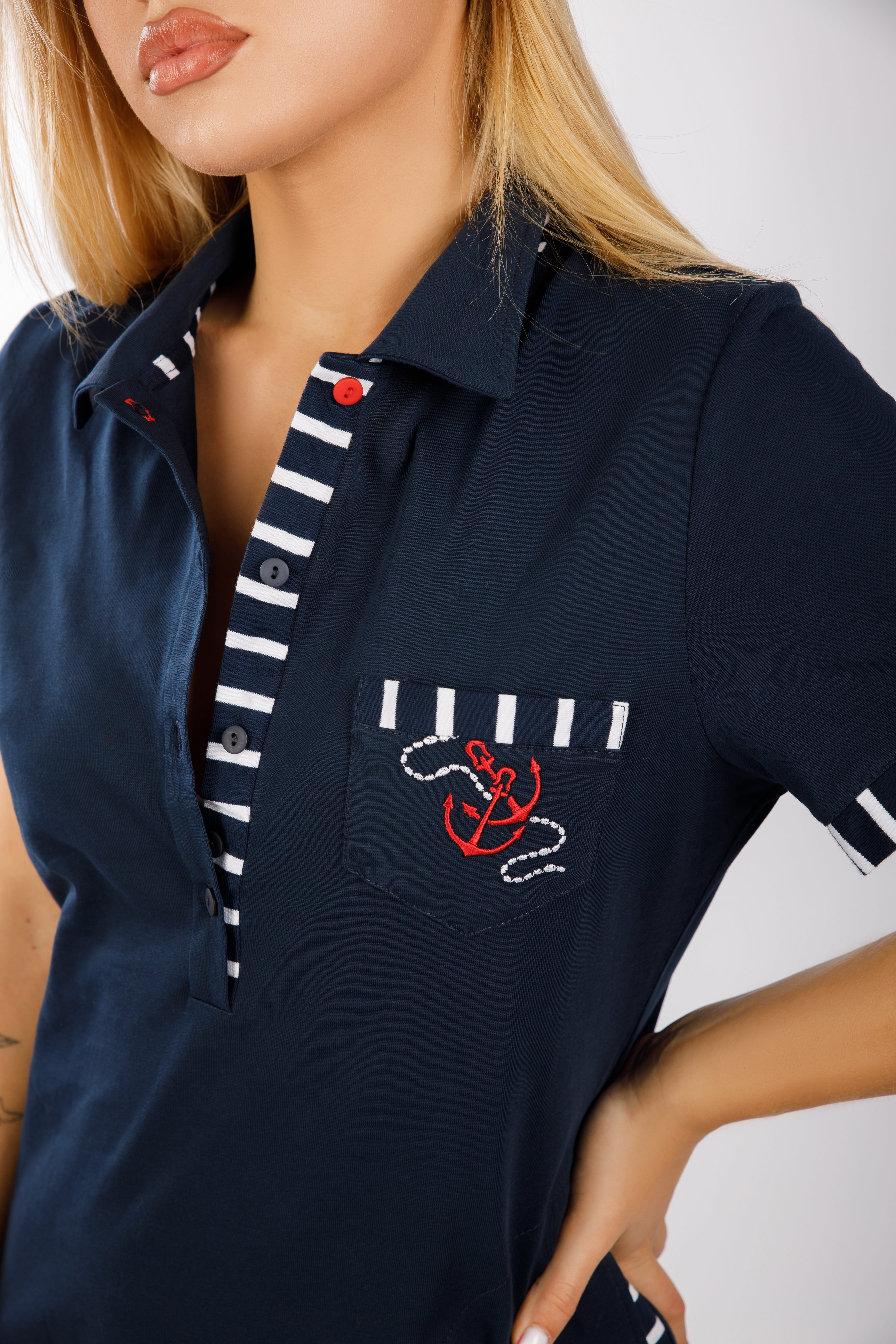 картинка Платье «Аланья» (синий)   от магазина Одежда+