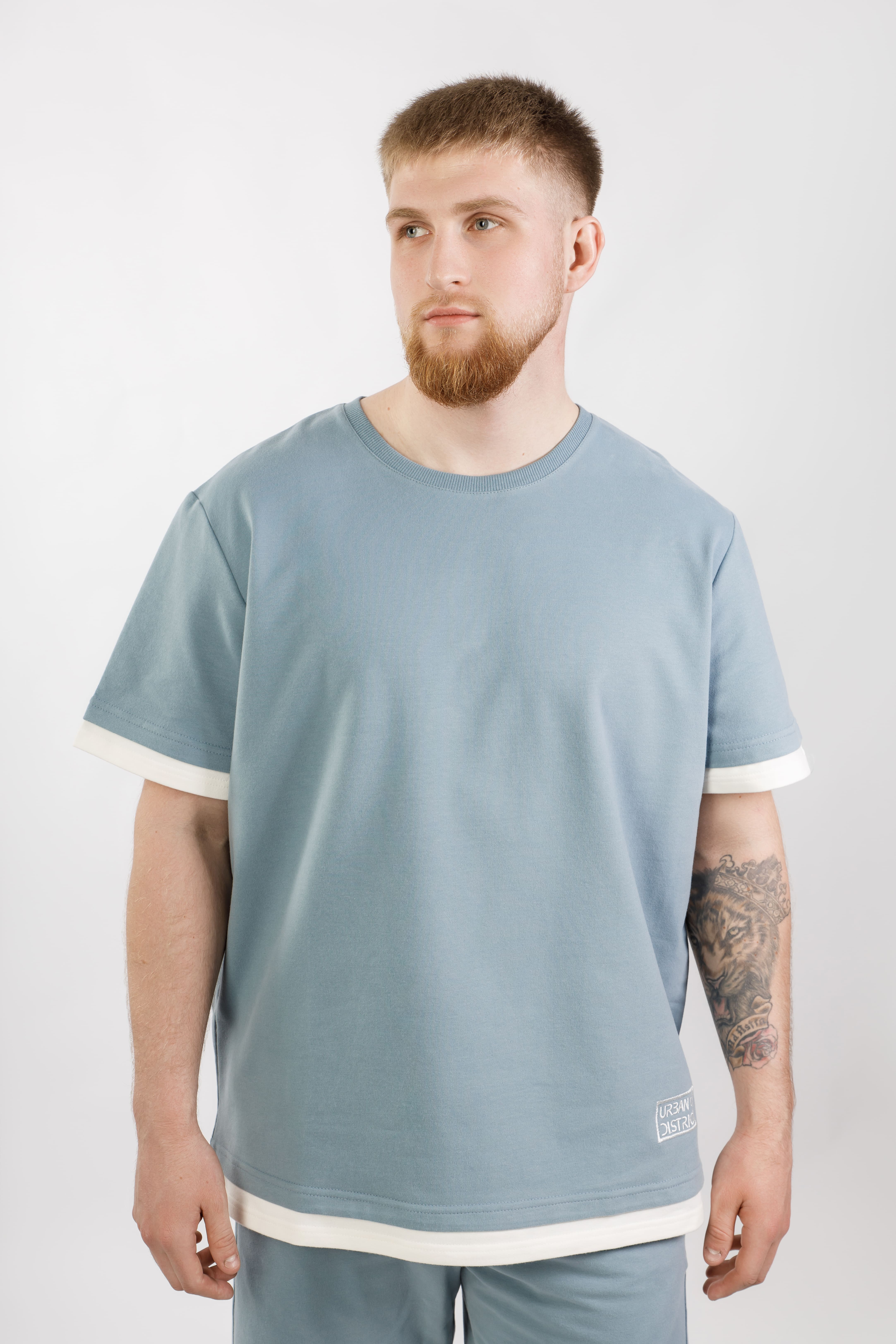 картинка Джемпер мужской "Марат" (серо-мятный) от магазина Одежда+