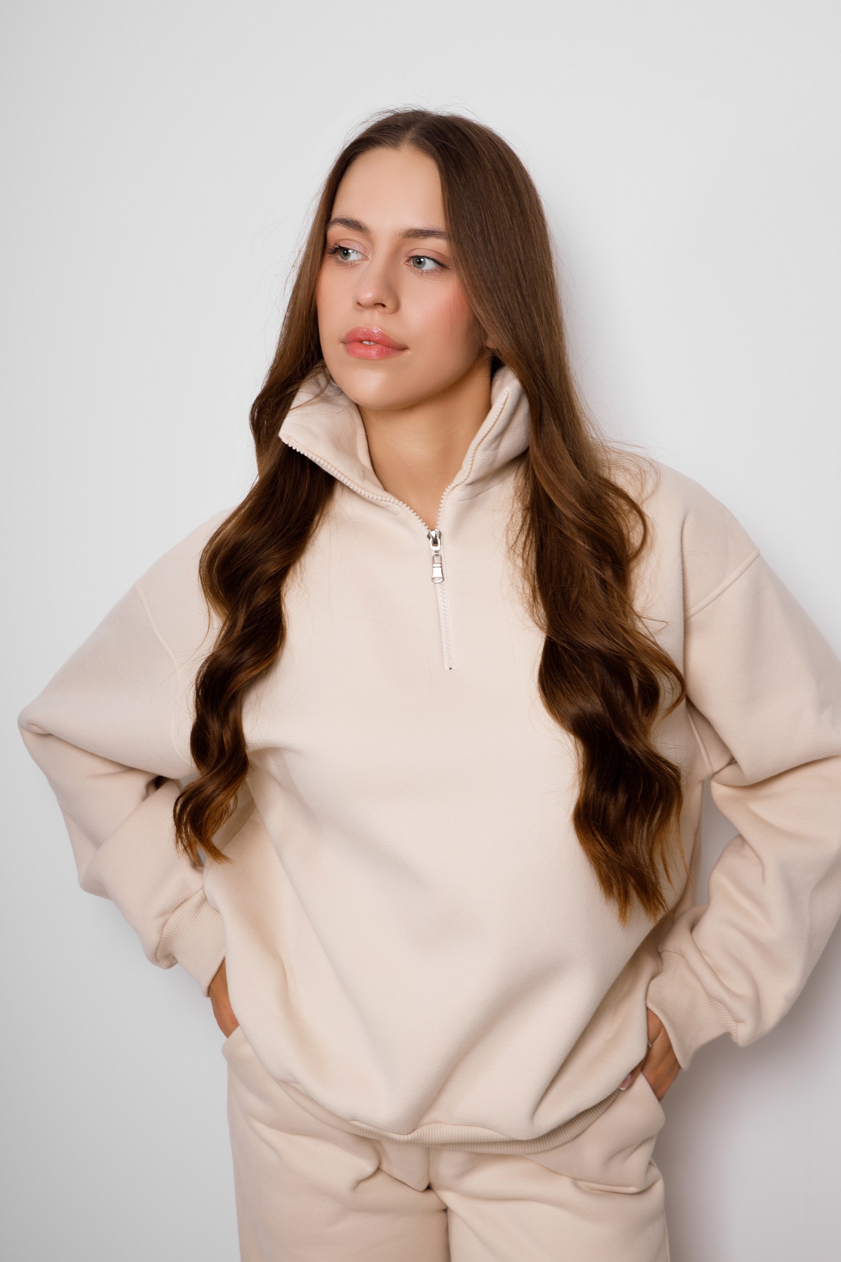 картинка Джемпер женский «Лана» (светло-бежевый) от магазина Одежда+