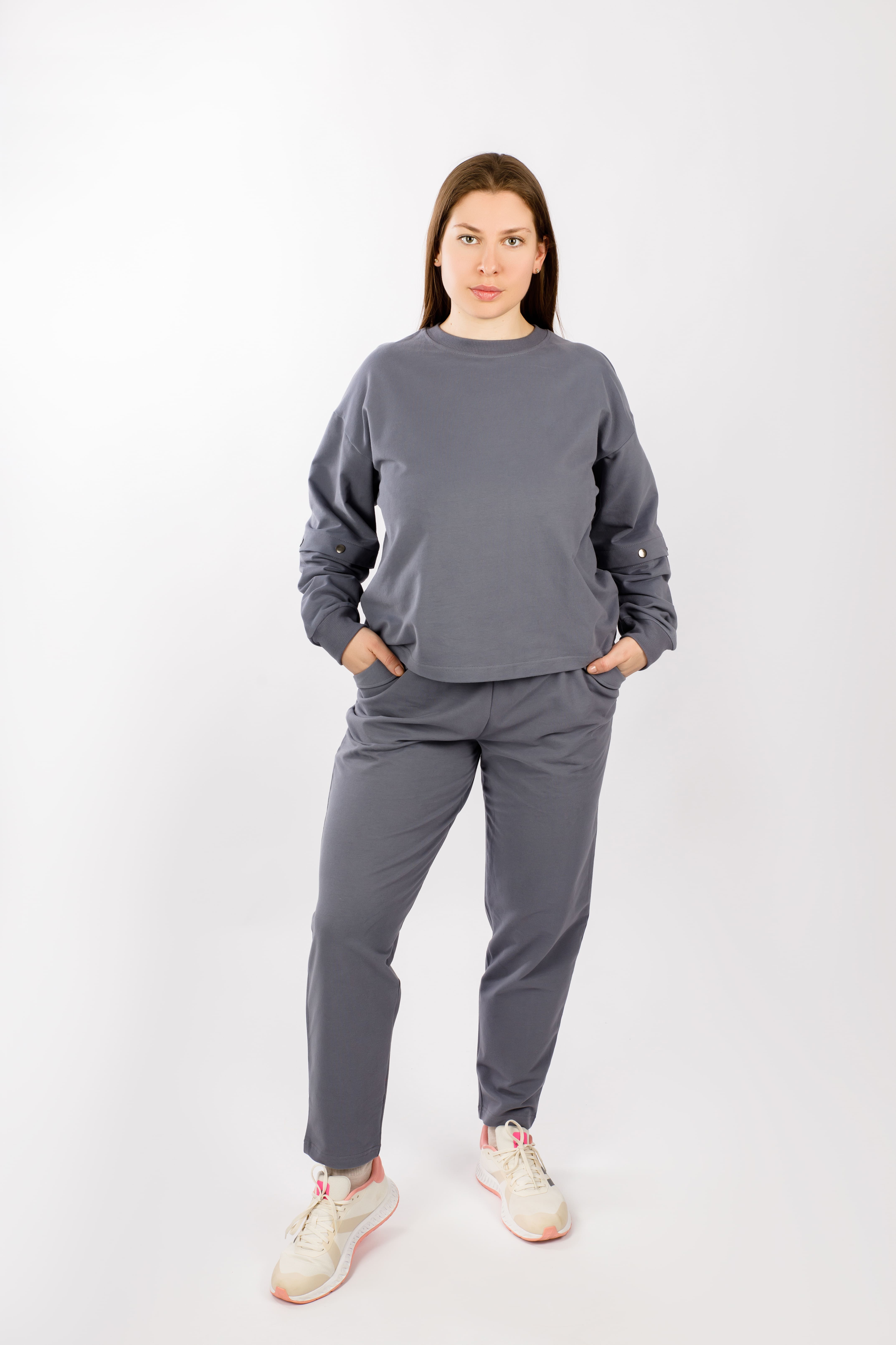 картинка Комплект женский «Эльви-2» (серый) от магазина Одежда+
