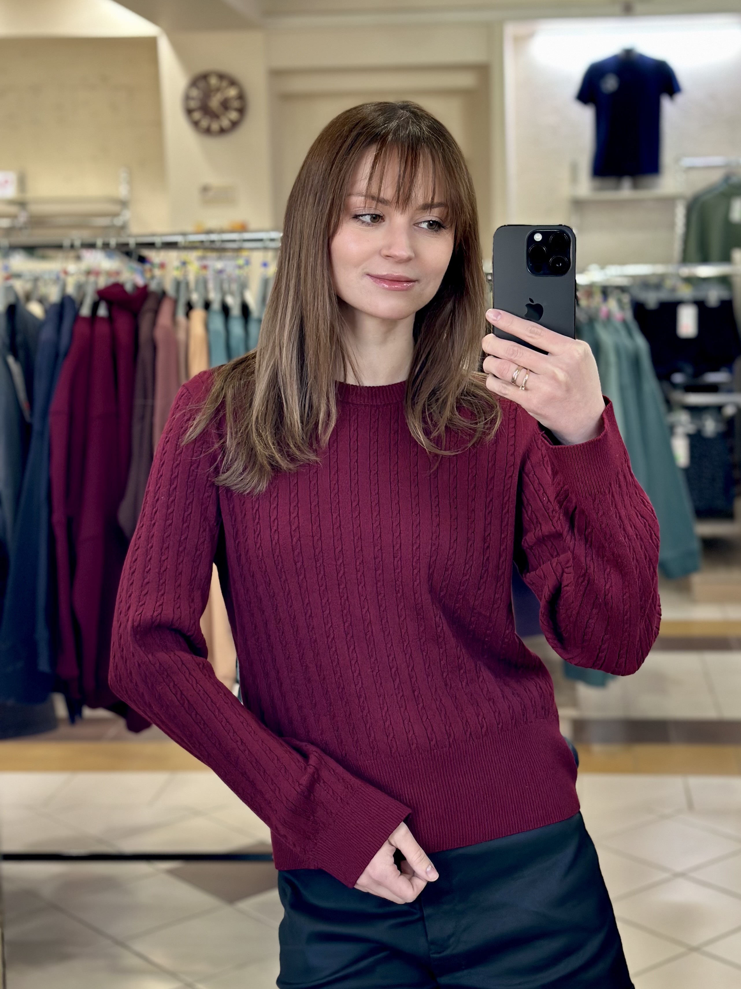 картинка Джемпер женский «Нега» (бордовый) от магазина Одежда+