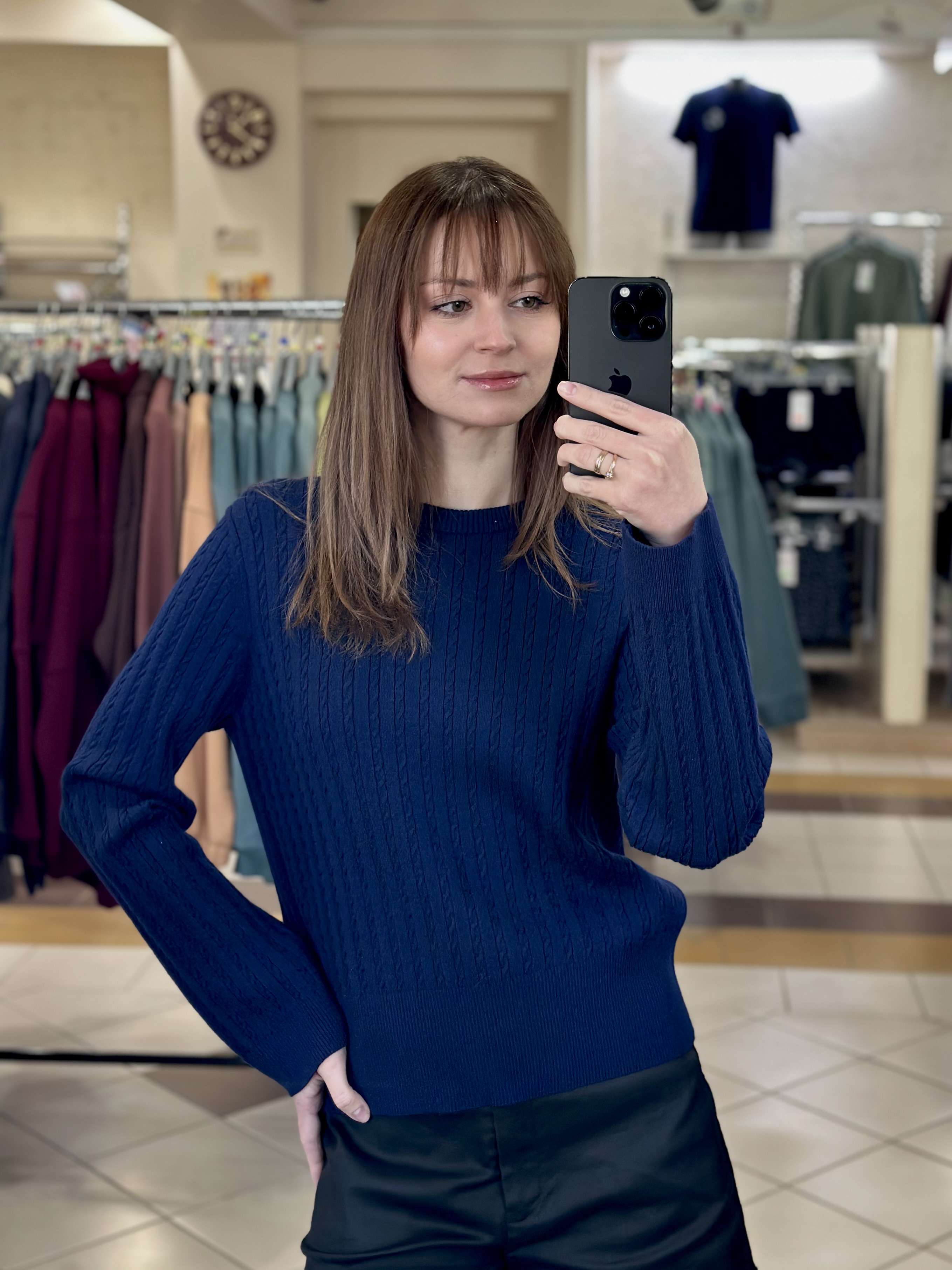 картинка Джемпер женский «Нега» (синий) от магазина Одежда+