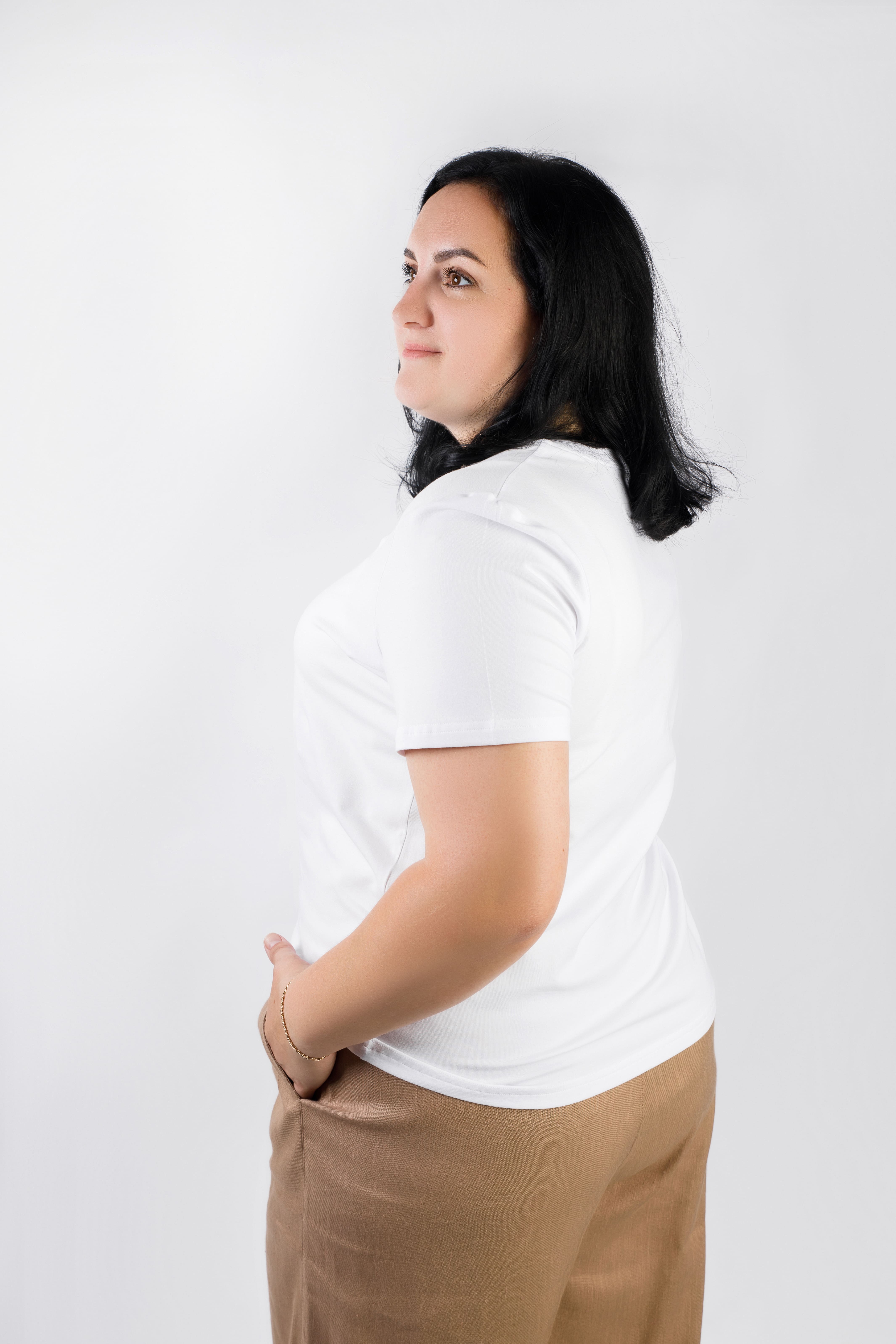 картинка Джемпер женский «Веро-стрейч» (белый) от магазина Одежда+